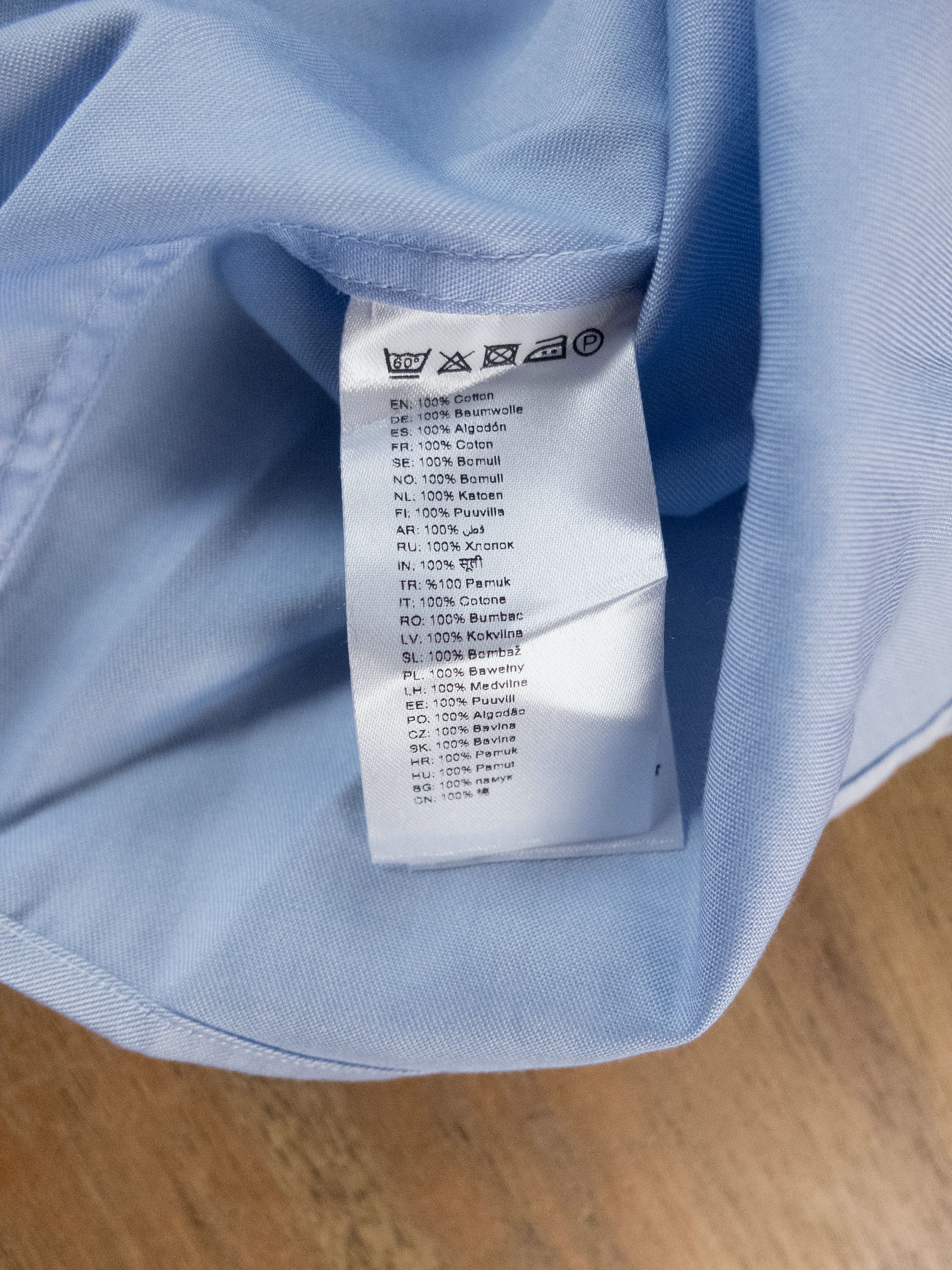 Eton ETON of Sweden slim fit blue cotton dress shirt 40 Medium Size US M / EU 48-50 / 2 - 7 Thumbnail