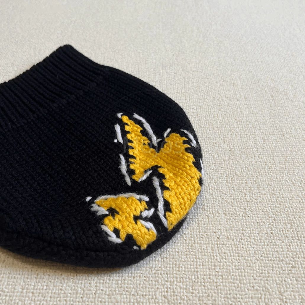 Prada Sz L Prada Pattern Stitch Knitwear Hat Size ONE SIZE - 4 Thumbnail