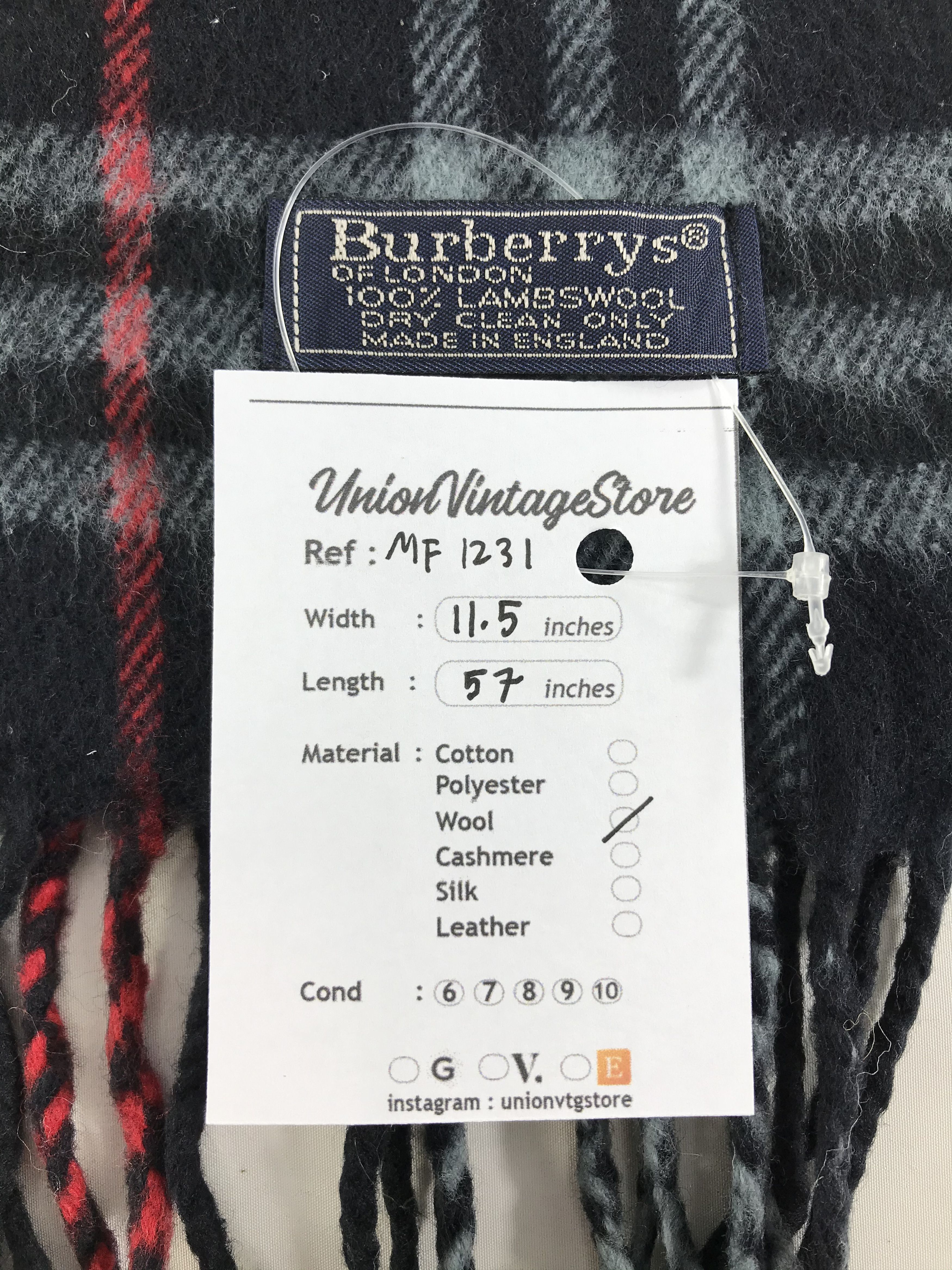 Burberry Vintage Burberry Scarf/Muffler/Neckwear MF1231 Size ONE SIZE - 4 Thumbnail