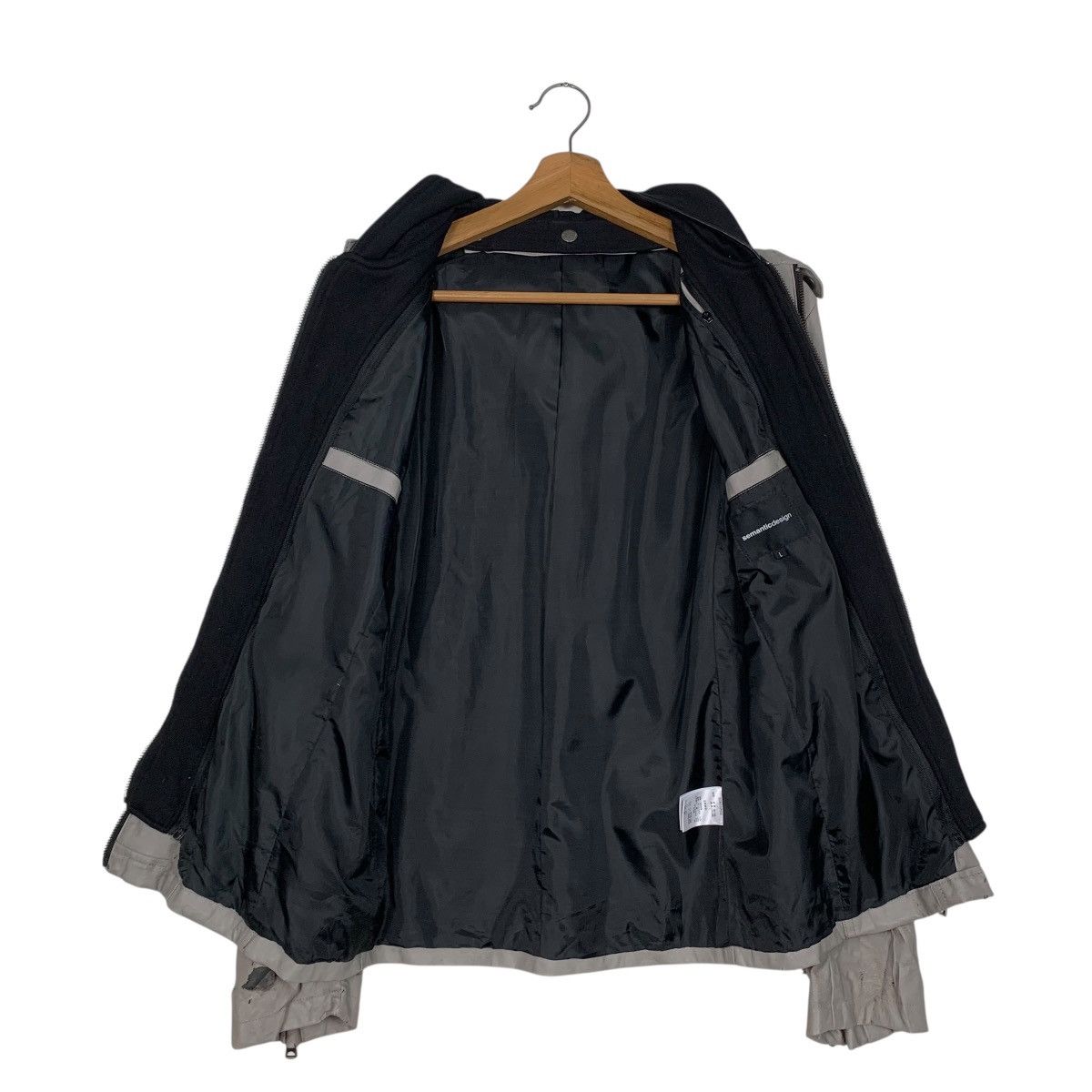semanticdesign Semantic Design Hooded Synthetic Leather Jacket Size US S / EU 44-46 / 1 - 12 Thumbnail