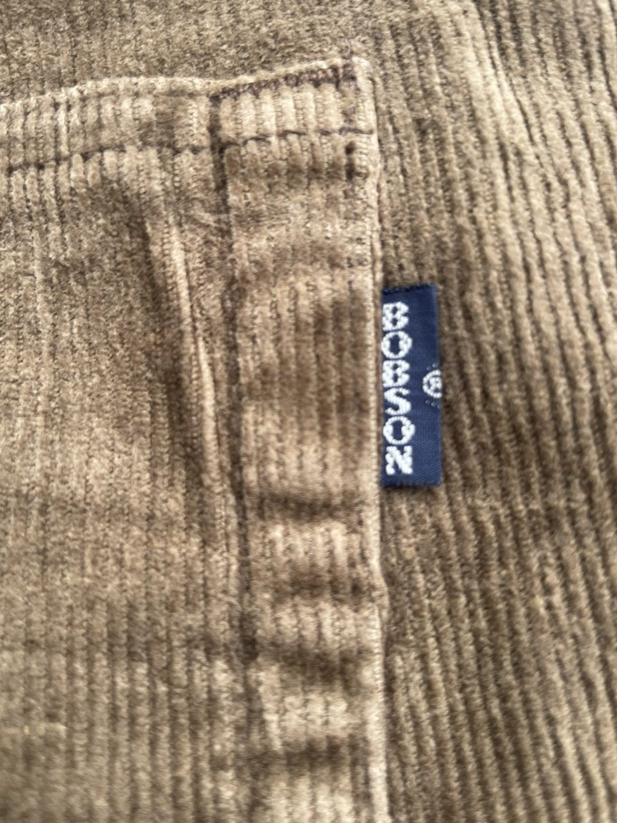 Japanese Brand Vintage Bobson Chesking Coduroy Jeans Size US 33 - 15 Thumbnail