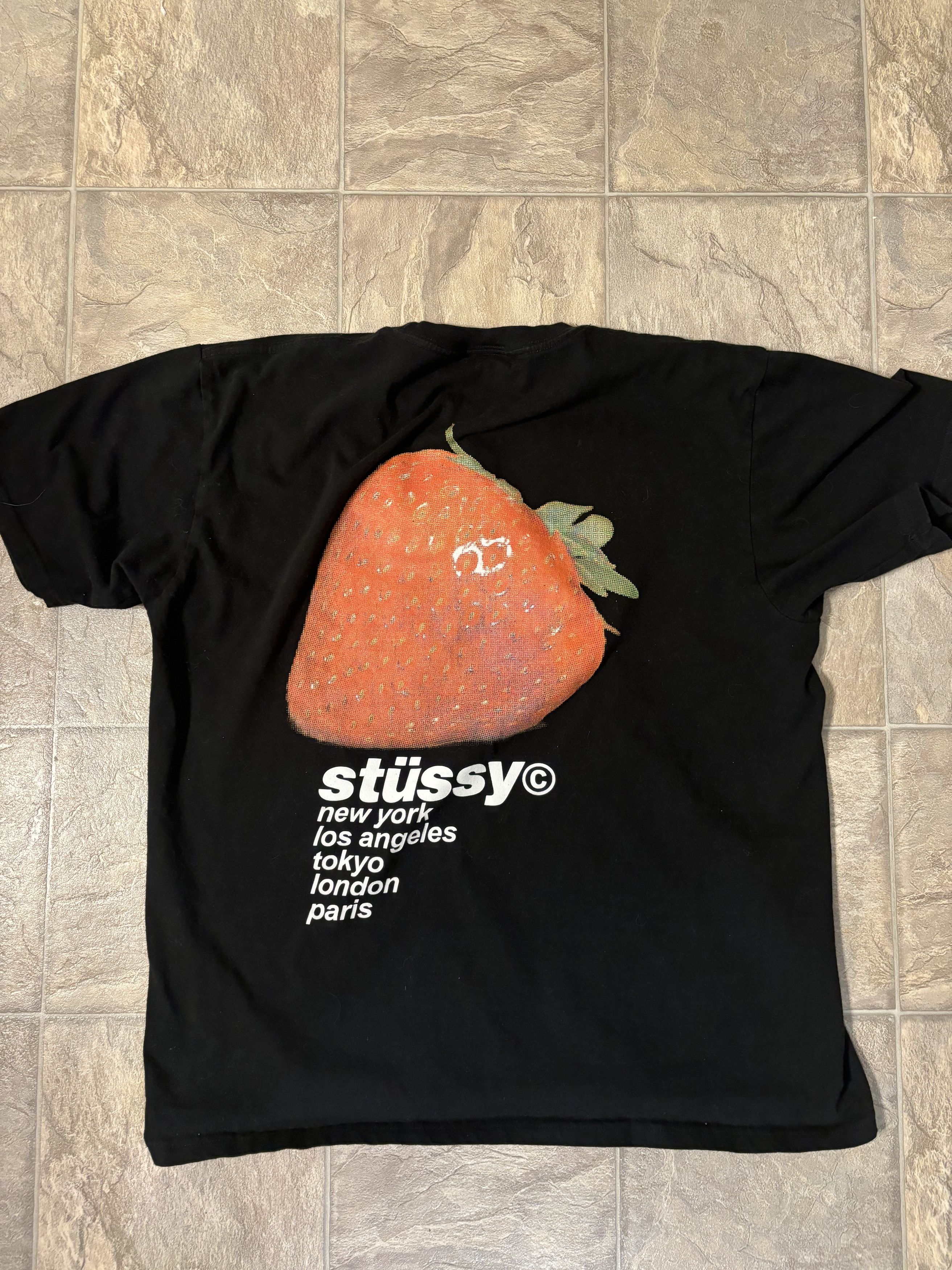 Stussy Stussy Strawberry Tee | Grailed