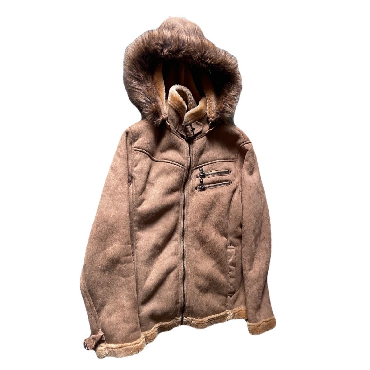 If Six Was Nine 2000s Japanese archive Vkei Fur Gimmic Shiny Jacket Size US M / EU 48-50 / 2 - 3 Thumbnail