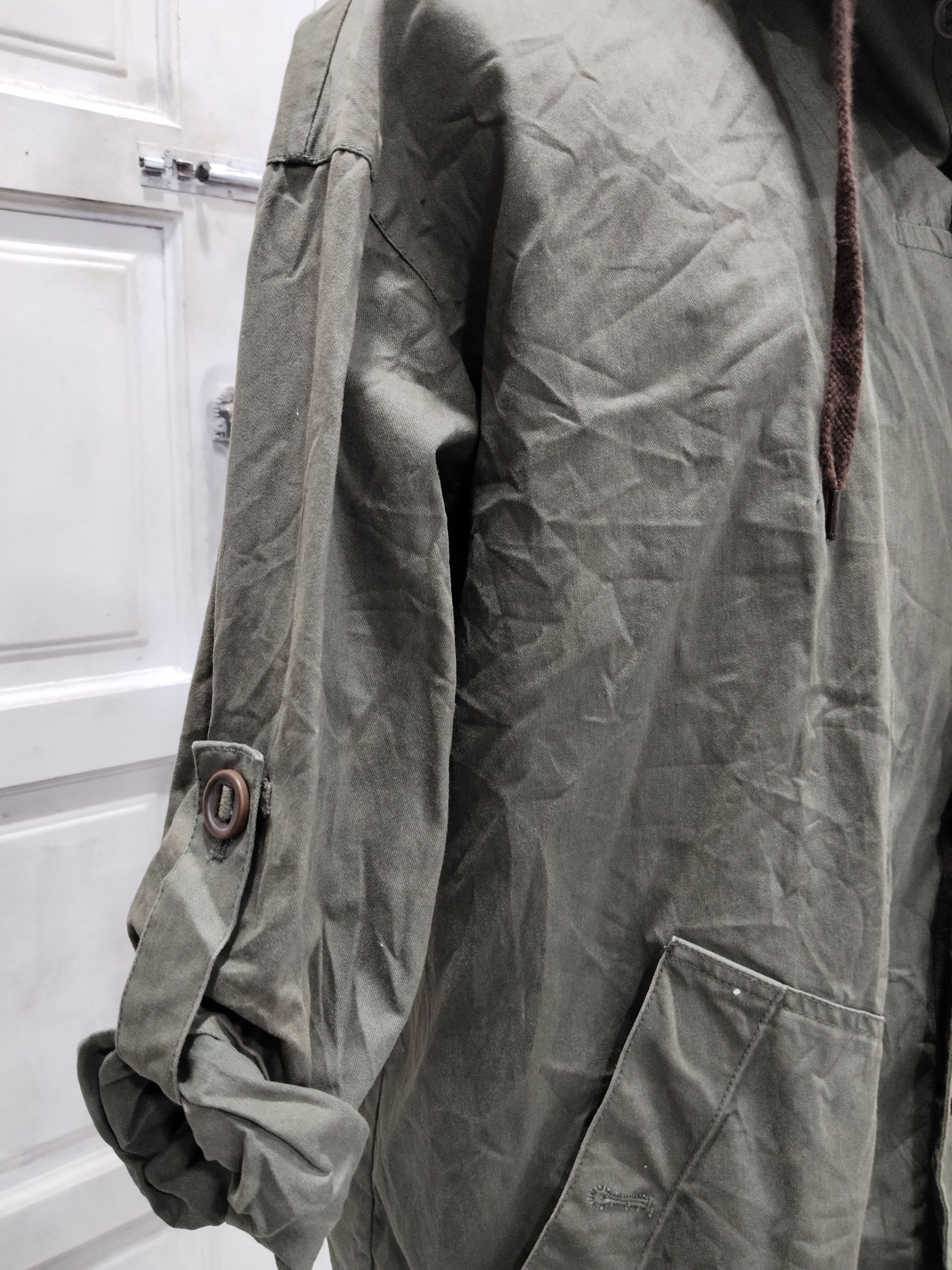If Six Was Nine × Japanese Brand Nombre Impair Hooded Army Green Parka Size US XL / EU 56 / 4 - 3 Thumbnail