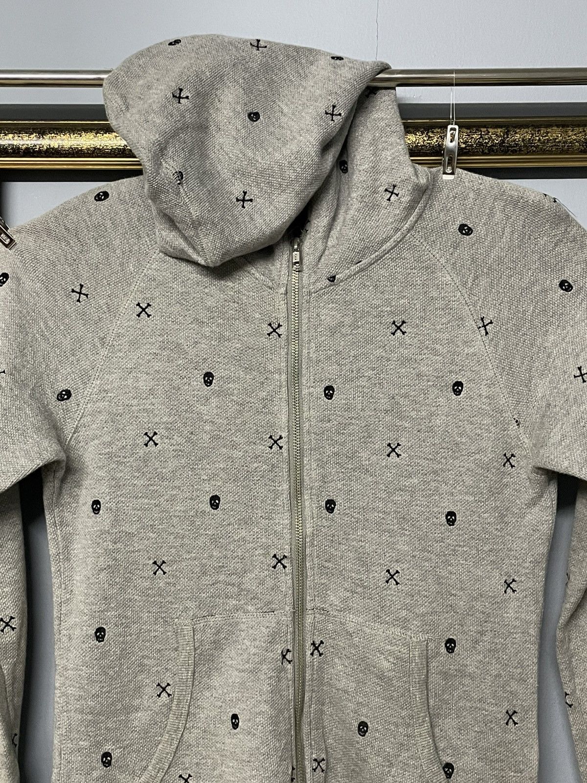 Japanese Brand Vintage 1990s Japan Designer Ppfm Skull Iconic Punk Hoodie Size US S / EU 44-46 / 1 - 3 Thumbnail