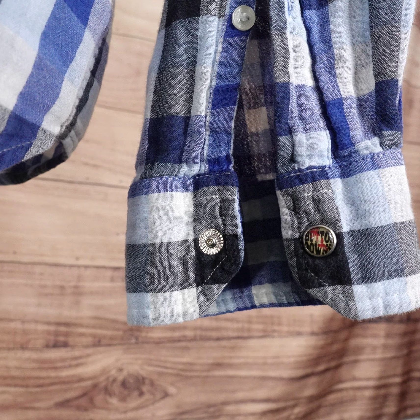 Ben Sherman Ben Sherman Shirt Mens XL Blue Plaid Button Front Long Sleeve Cotton Casual Size US XL / EU 56 / 4 - 7 Thumbnail