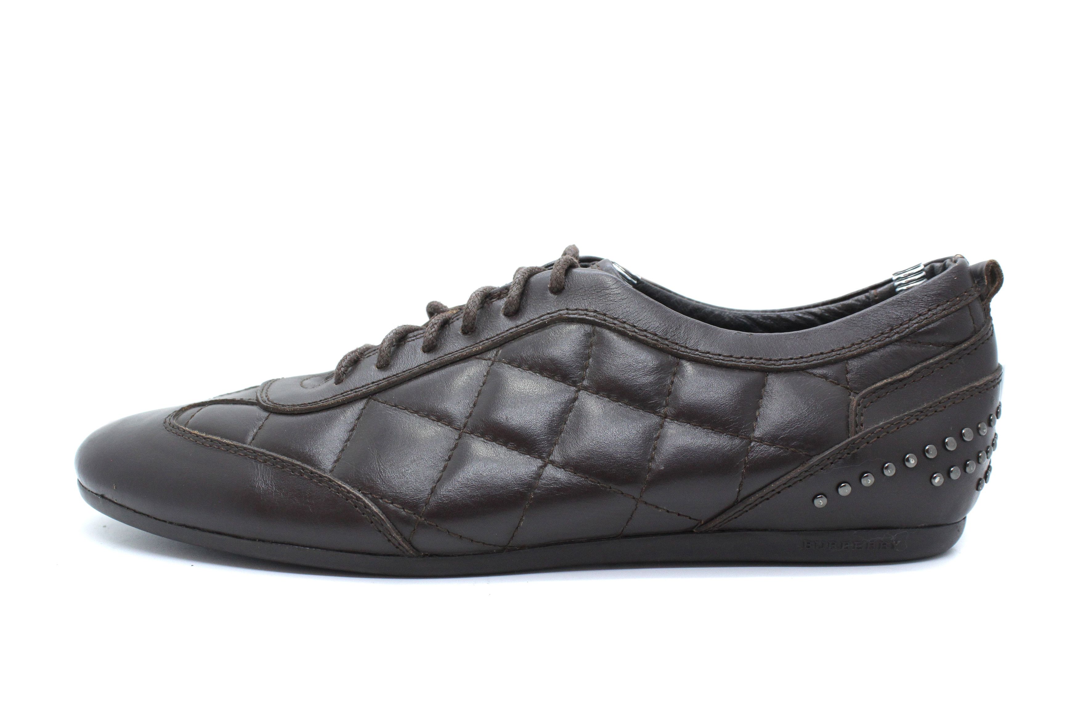 Burberry Leather Low Sneakers Size US 8 / EU 41 - 1 Thumbnail