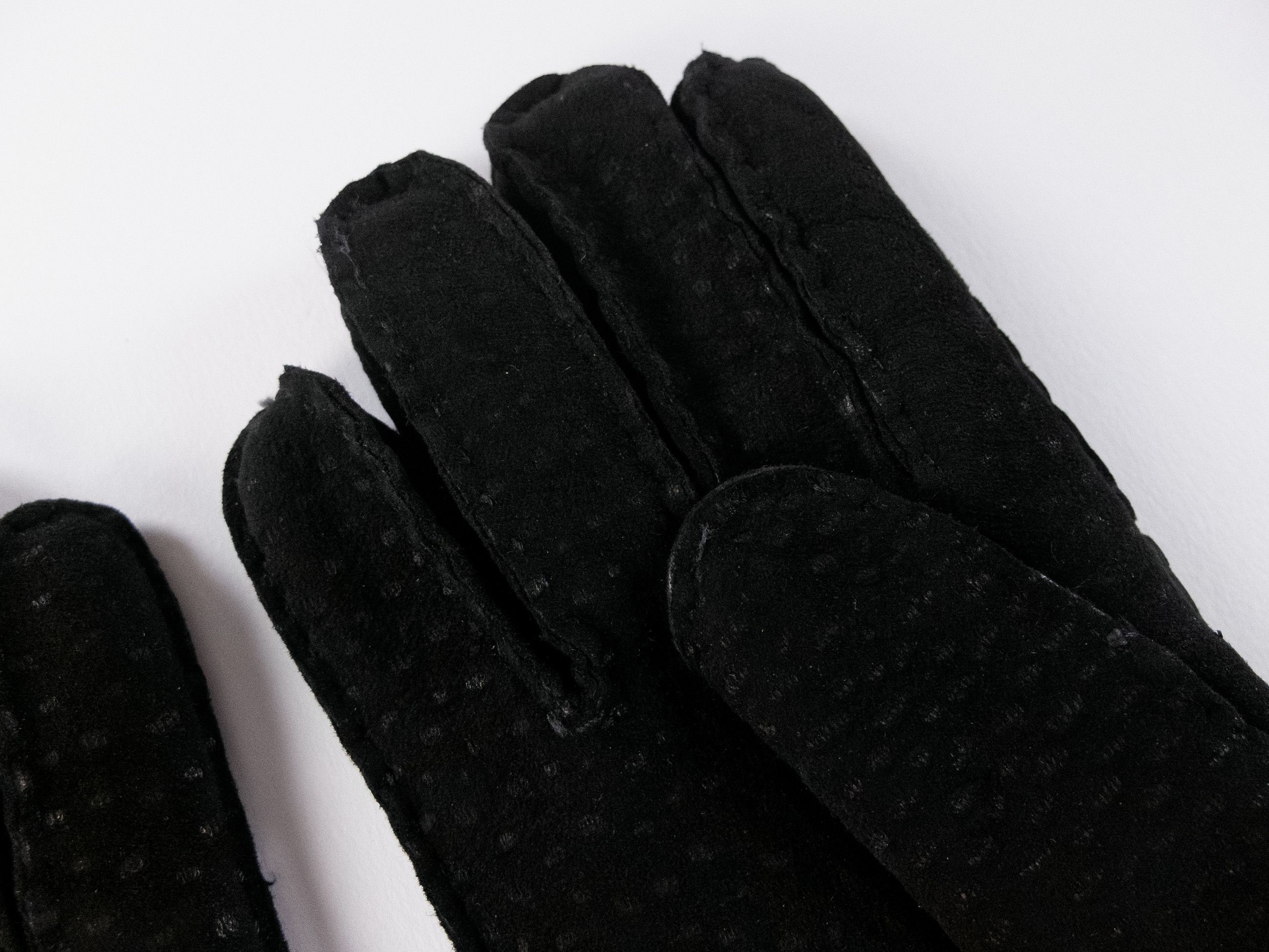 Church's CHURCH'S black cashmere lined capybara leather gloves Size ONE SIZE - 2 Thumbnail