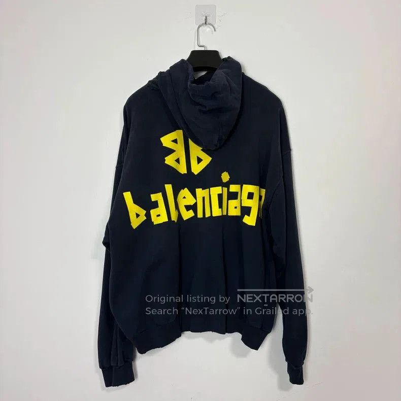 Balenciaga Balenciaga SS24 Logo Print Hoodie. Size US S / EU 44-46 / 1 - 2 Thumbnail