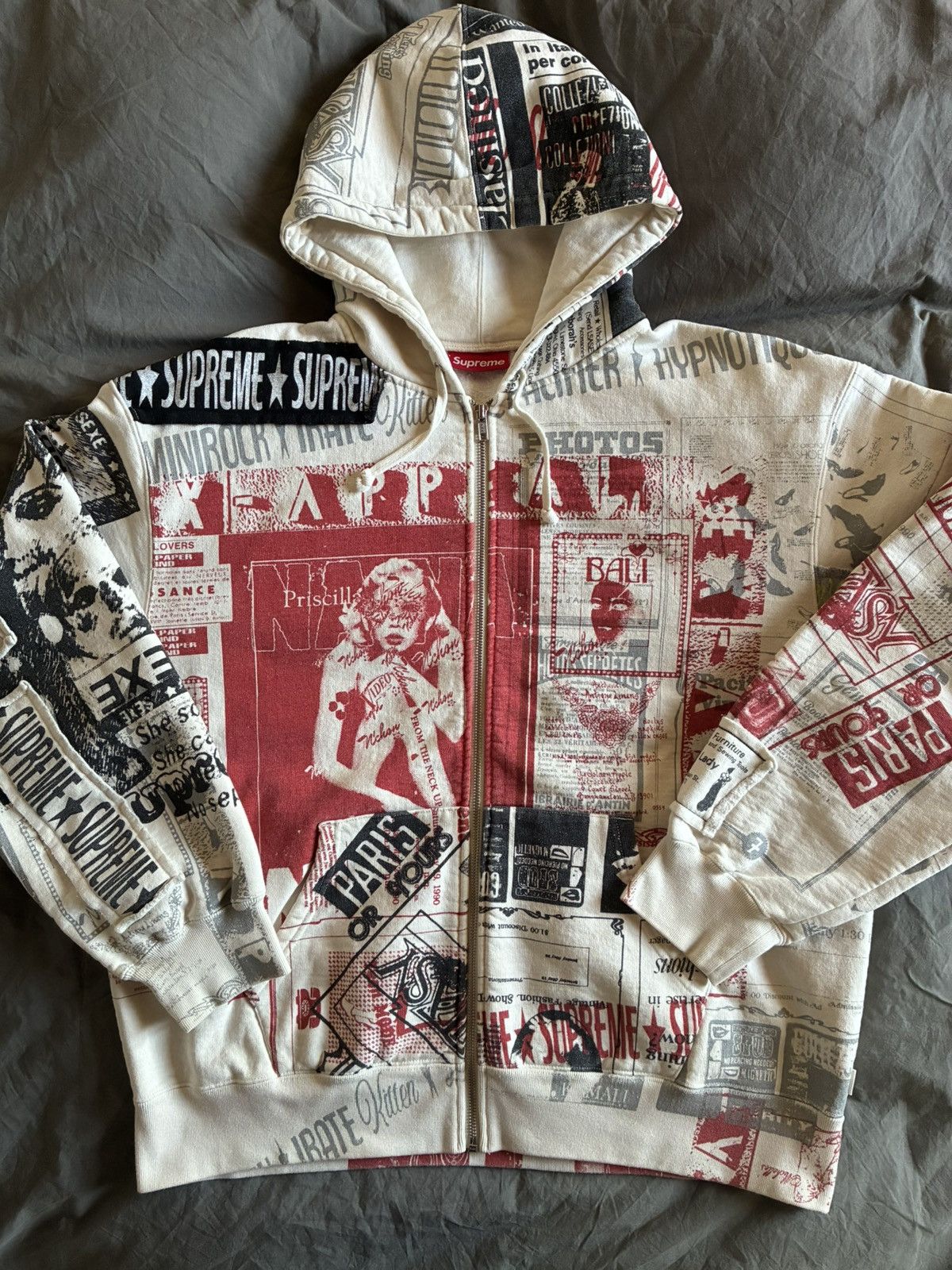 Supreme Supreme SS24 Collage Zip-up Hooded Sweatshirt Size US L / EU 52-54 / 3 - 2 Thumbnail