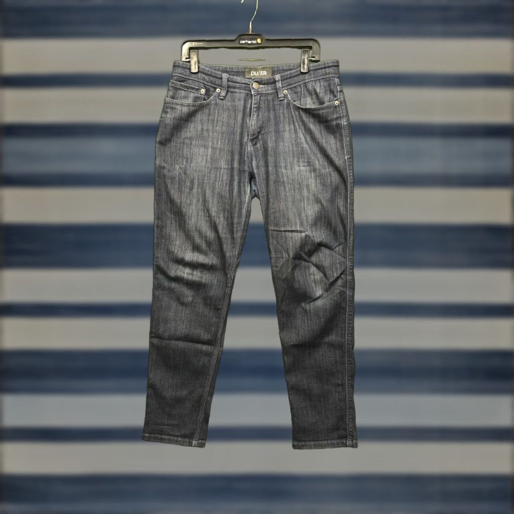 DUER DUER Jeans Mens 31x30 L2X Relaxed Fit Dark Wash Denim Workwear Jeans Size US 31 - 1 Thumbnail