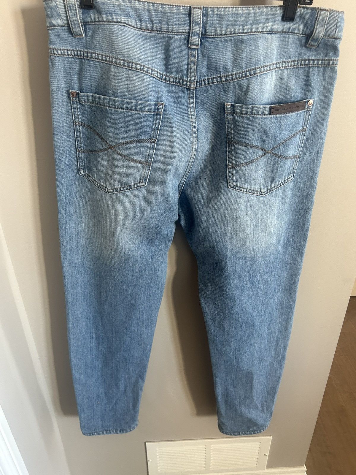 Brunello Cucinelli Brunello Cucinelli Straight Leg-Mid Rise Jeans Size 36" / US 14 / IT 50 - 2 Thumbnail