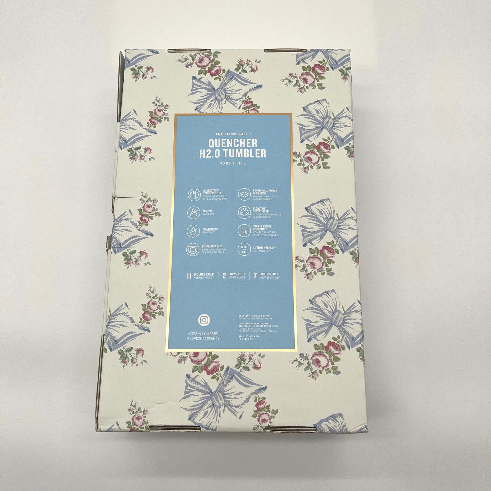 LoveShackFancy LoveShackFancy x Stanley NWT Tumbler, Authentic Collectible Size ONE SIZE - 4 Thumbnail