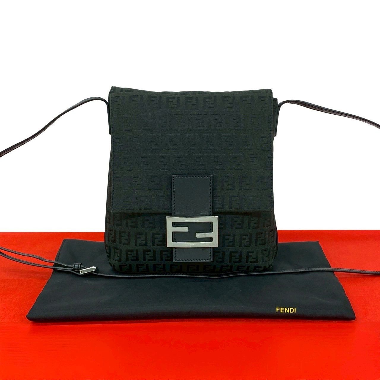 Fendi Fendi Fendi Zucchino Canvas Leather Shoulder Bag Textile Shoulder Bag DUTY FREE for USA Size ONE SIZE - 1 Thumbnail