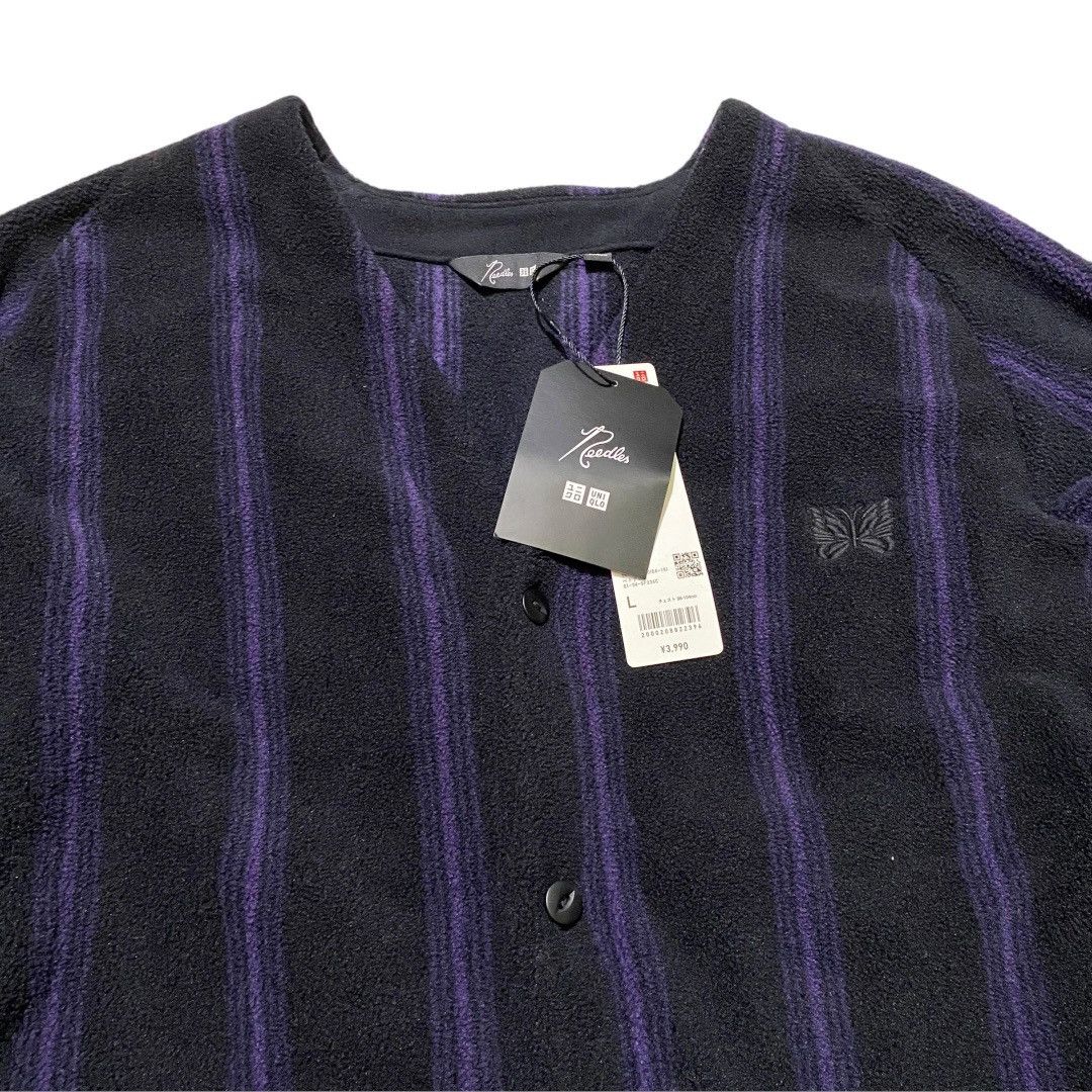 Needles × Uniqlo Uniqlo needles japan stripe black purple cardigan Size US L / EU 52-54 / 3 - 2 Thumbnail