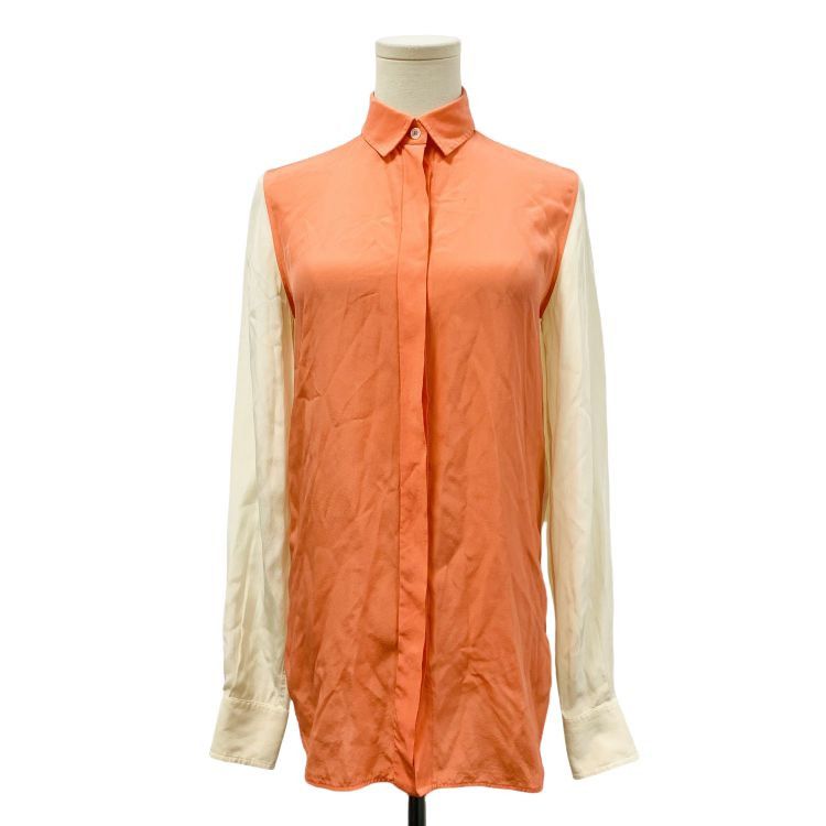 Celine Céline Colorblock Silk Blouse Size 34 Size XXS / US 00 / IT 34 - 1 Thumbnail