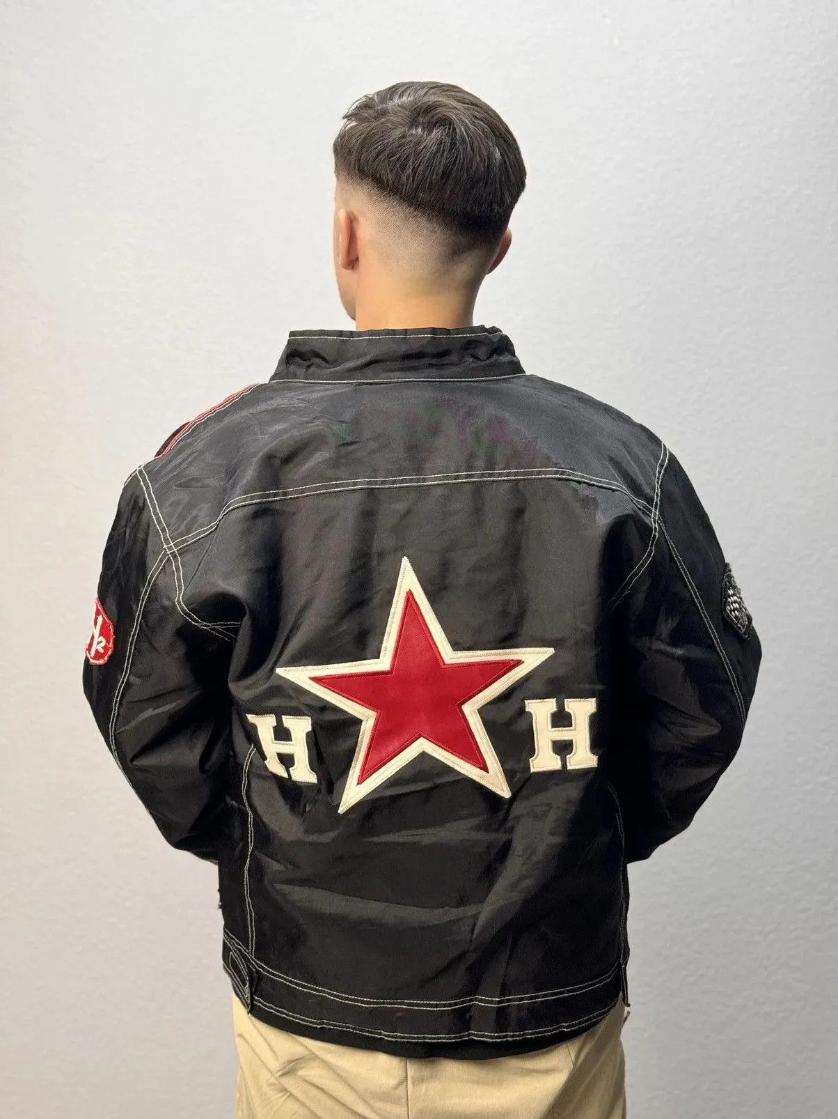 Harley Davidson Harrison Racing Jacket Big Star Nascar Ferrari bomber F1 Size US XL / EU 56 / 4 - 11 Thumbnail