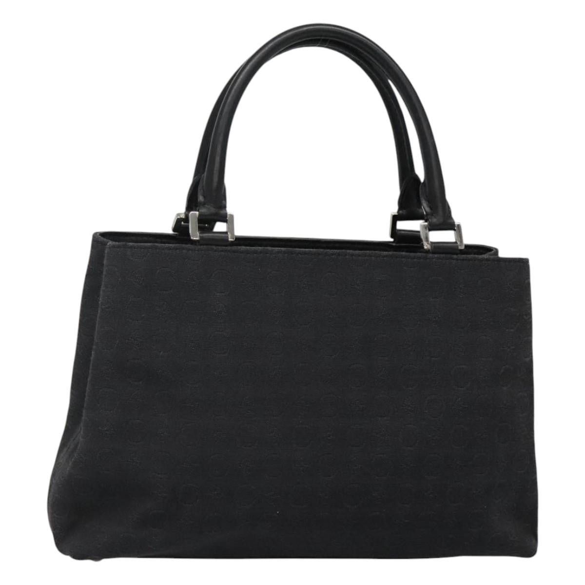 CELINE C Macadam Canvas Hand Bag Black