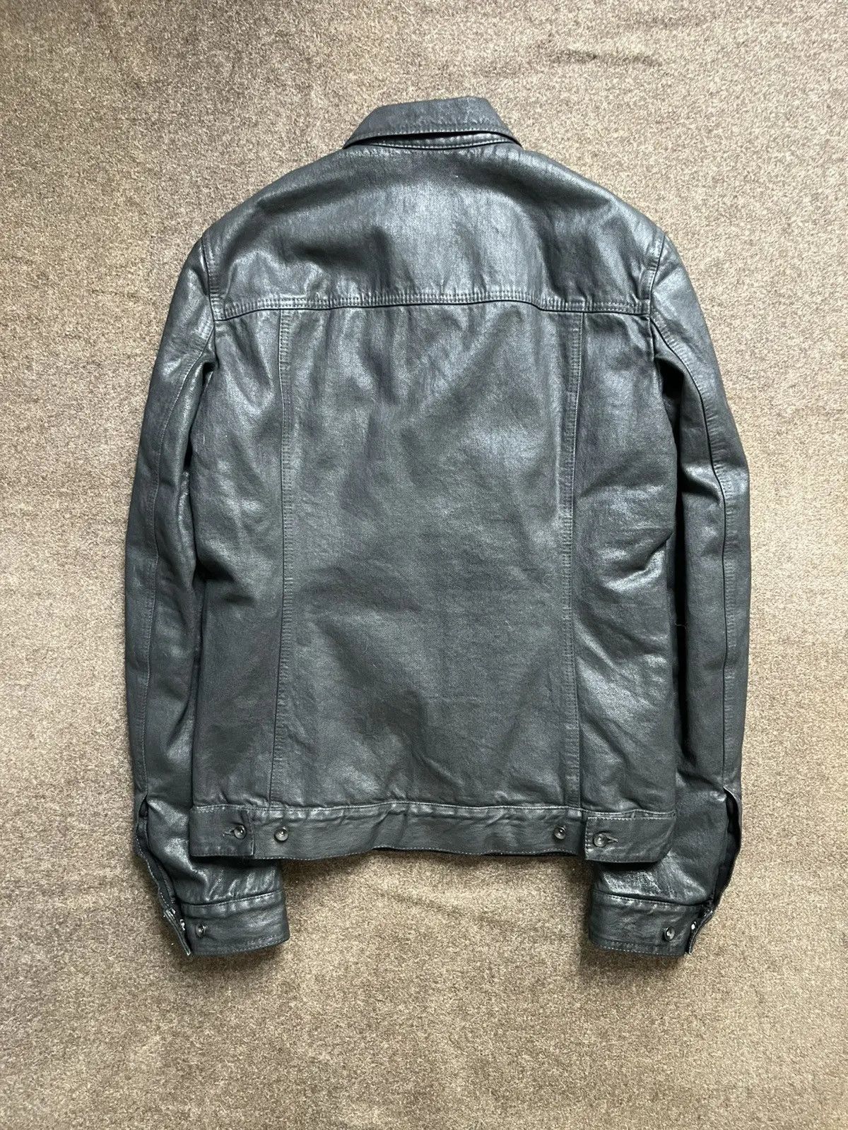 Rick Owens Archive waxed denim jacket Size US S / EU 44-46 / 1 - 6 Thumbnail