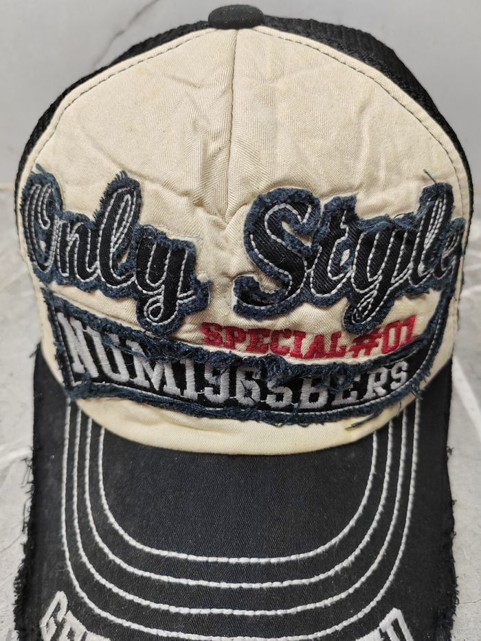 Vintage Vintage Only Style Distressed Style Trucker Cap Hat Size ONE SIZE - 3 Thumbnail