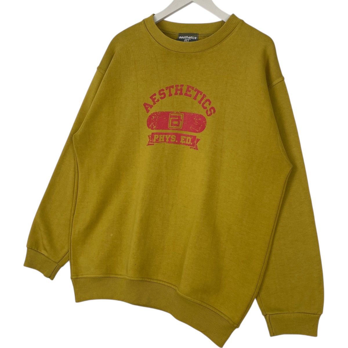 Vintage Vintage Aesthetic Logo Printed Crewneck Sweatshirt Yellow/Re Size US L / EU 52-54 / 3 - 2 Thumbnail