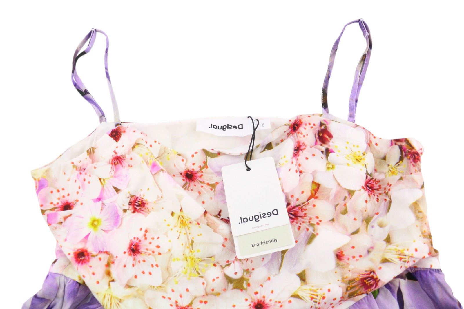 Desigual VEST ESTRELLA S Floral Sleeveless Midi Dress 89009 Size S / US 4 / IT 40 - 9 Thumbnail