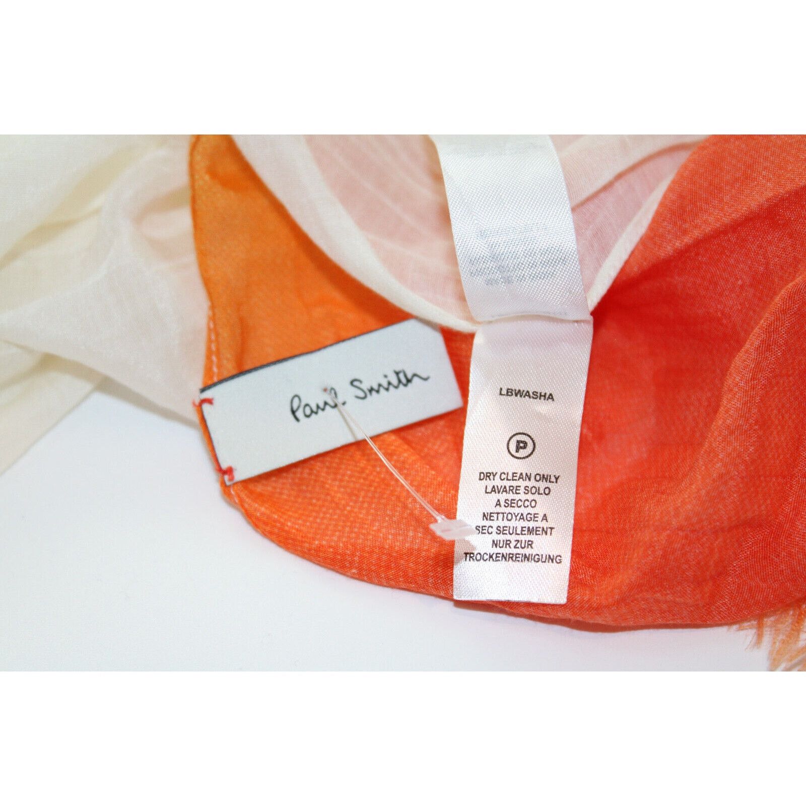 Paul Smith PAUL SMITH Colorful Scarf Shawl Silk Cotton Blend 40" x 70" Size ONE SIZE - 4 Thumbnail