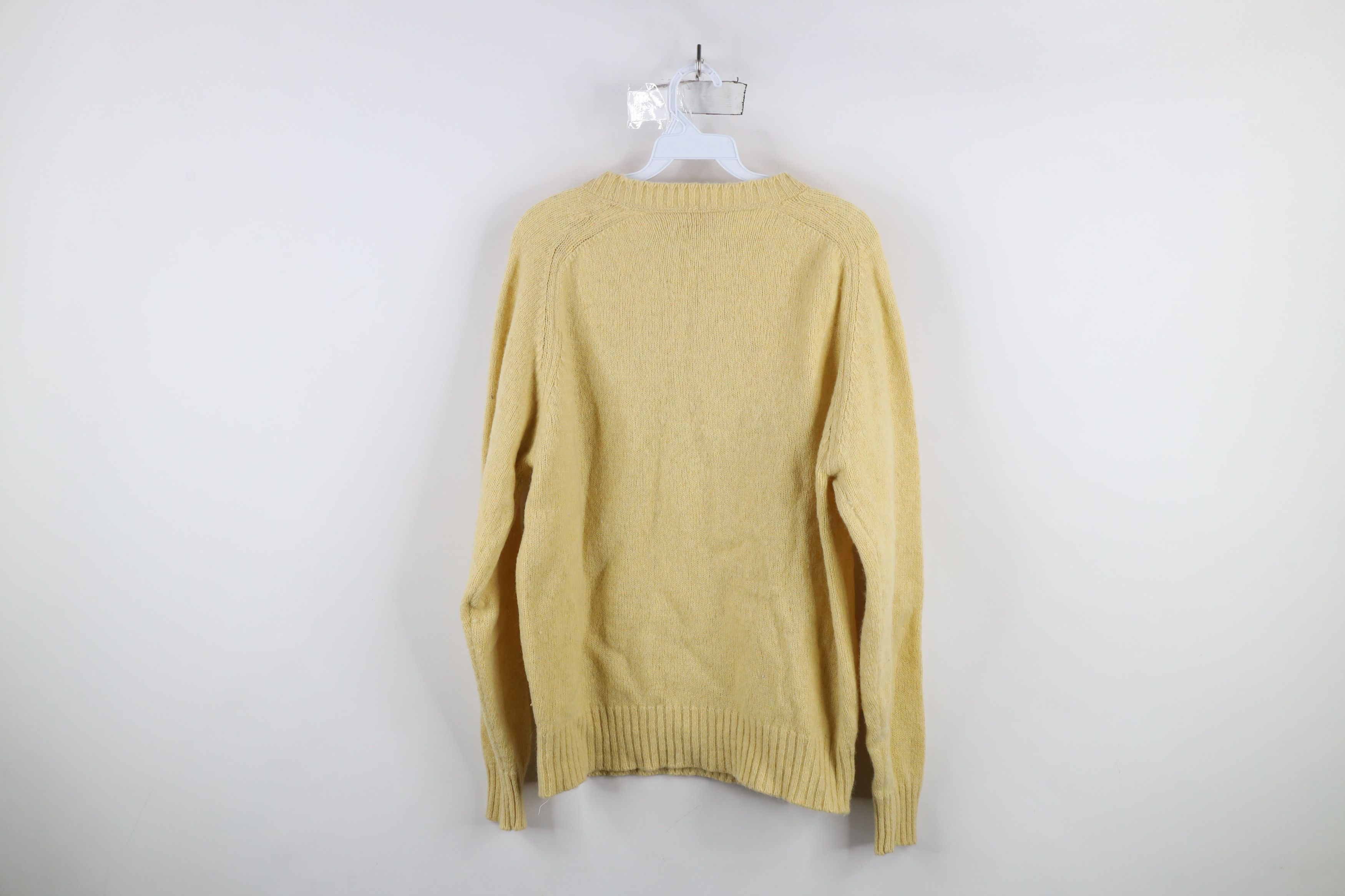 Vintage Vintage 70s Streetwear Blank Wool Blend Knit Sweater USA Size US L / EU 52-54 / 3 - 9 Thumbnail