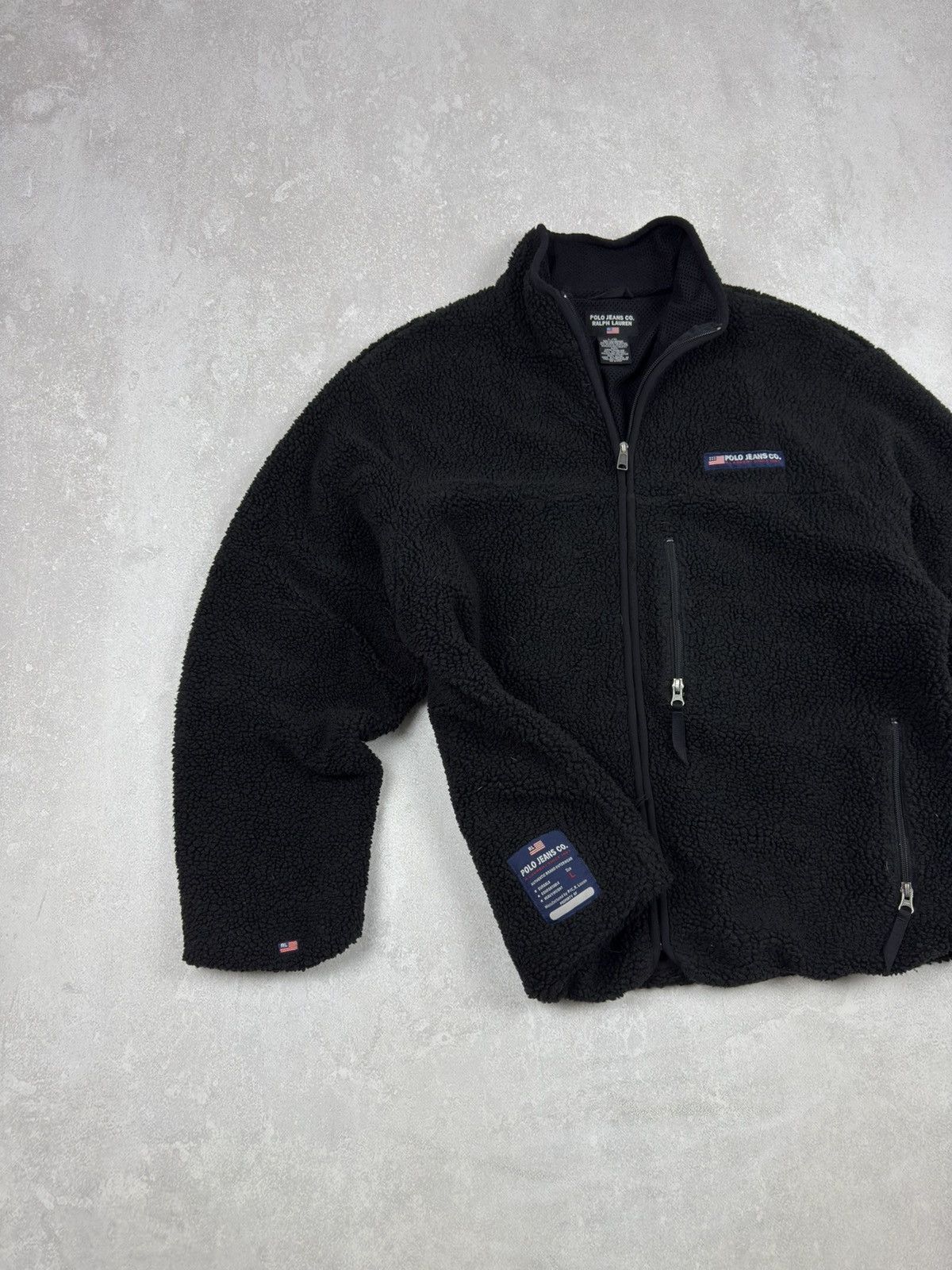 Polo Ralph Lauren Vintage Polo Jeans CO. Ralph Lauren Teddy Fleece Jacket USA Size US L / EU 52-54 / 3 - 4 Thumbnail