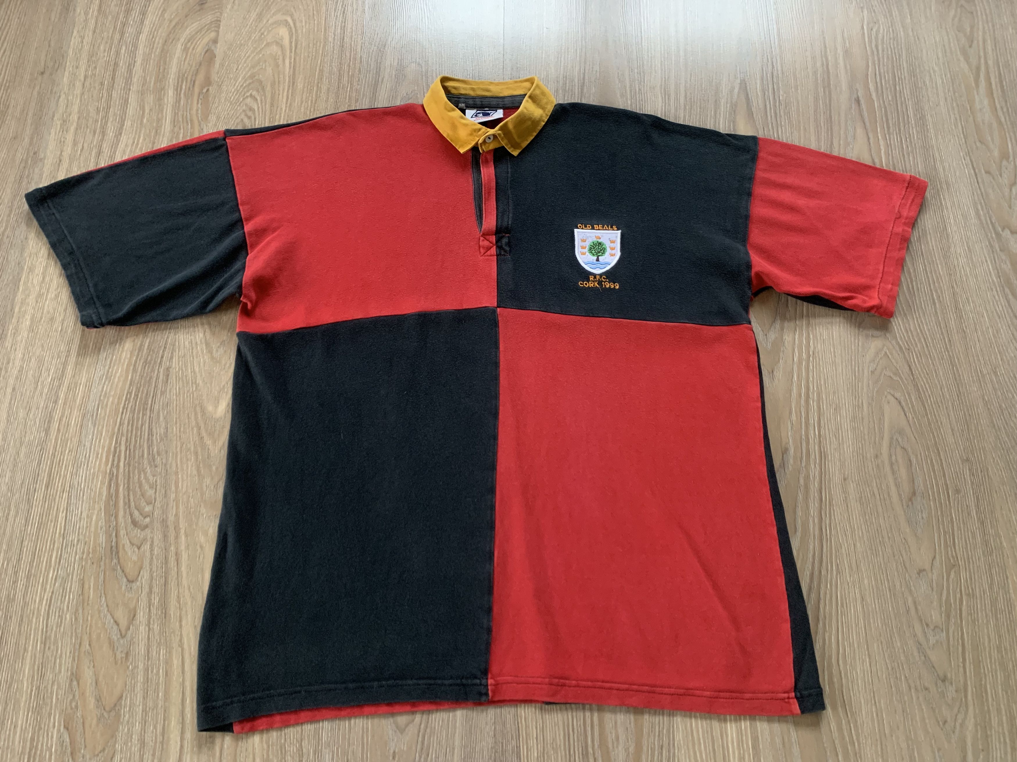 Other Rare Nuttalls Old Beals 1999 Long Sleeve Rugby Polo Shirt Size US L / EU 52-54 / 3 - 2 Thumbnail