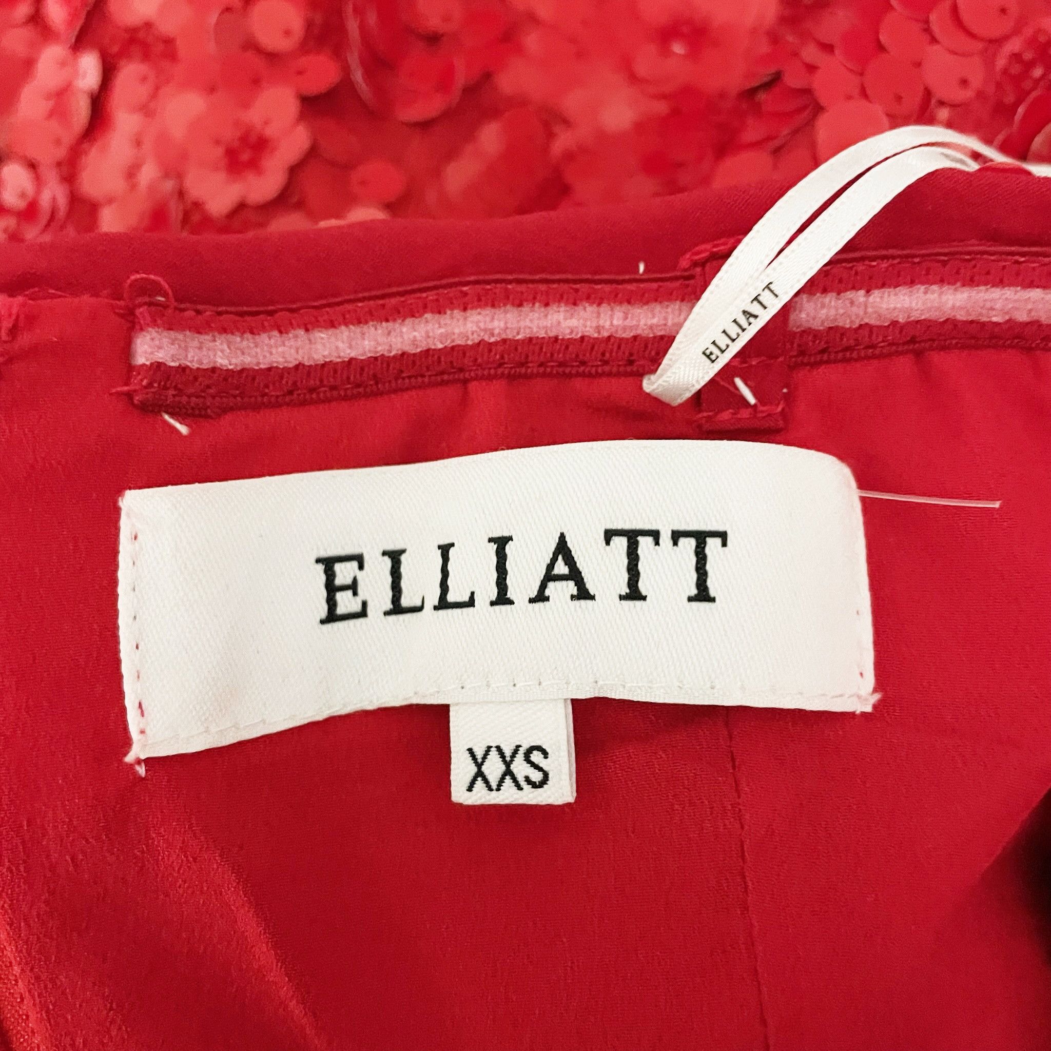 ELLIATT Elliatt Emma Allover Red Sequin Sparkle Size XXS / US 00 / IT 34 - 2 Thumbnail
