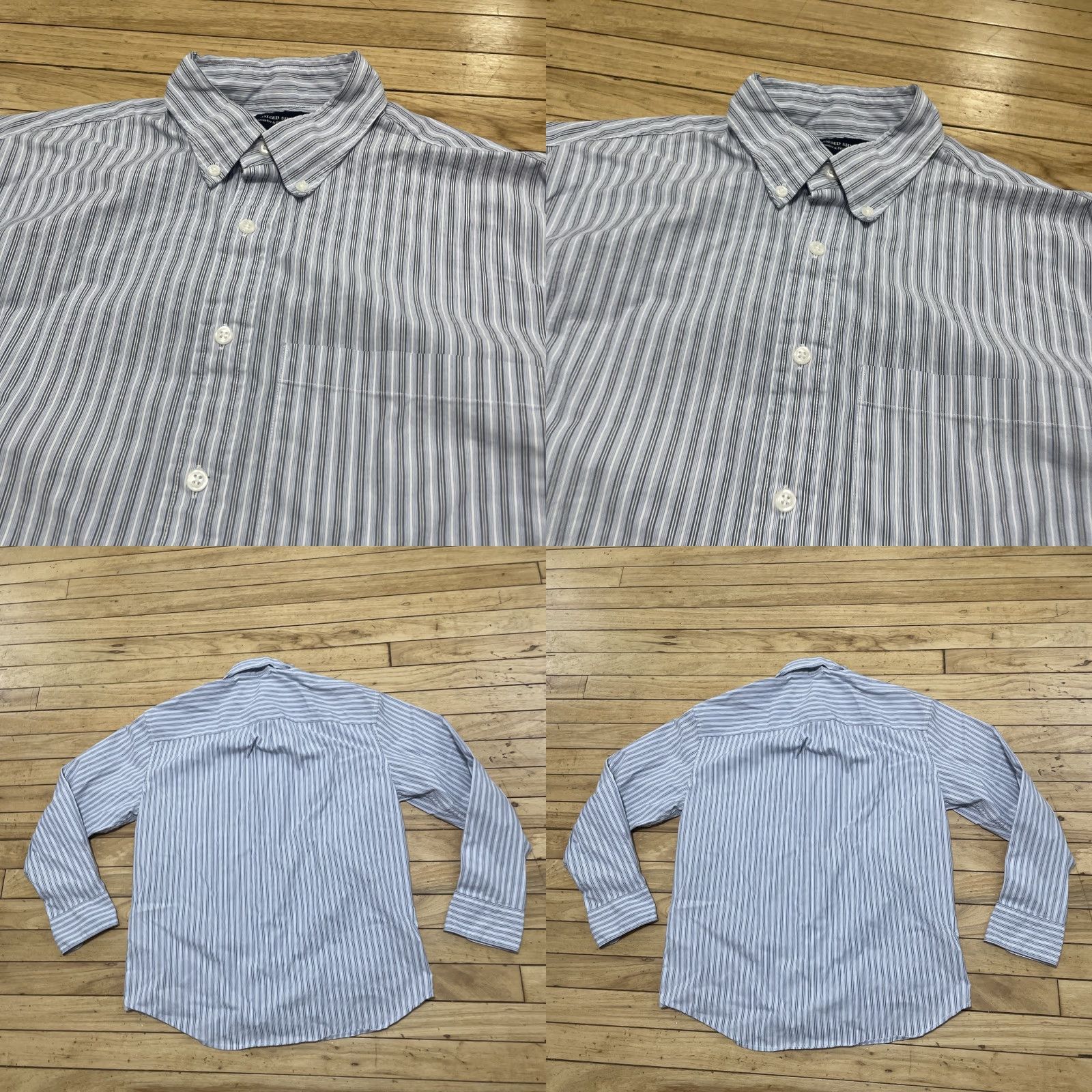Abercrombie & Fitch VINTAGE Abercrombie & Fitch 90s Oversized Shirt Mens XS Blue Striped Long Sleeve Button-Up 42" Casual Mens Blue Striped Shirt Size US XS / EU 42 / 0 - 11 Thumbnail