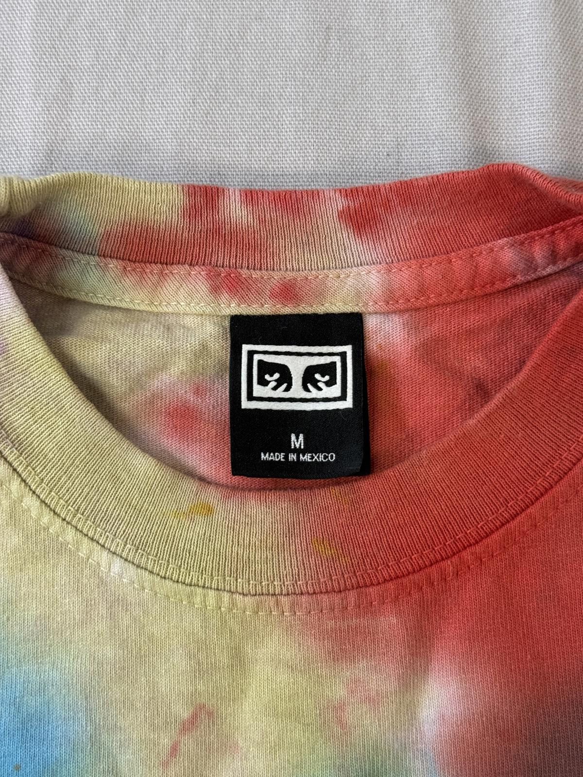 Designer Obey T-shirt Fruits & Mushrooms Tie-dye Tee - M Size US M / EU 48-50 / 2 - 3 Thumbnail