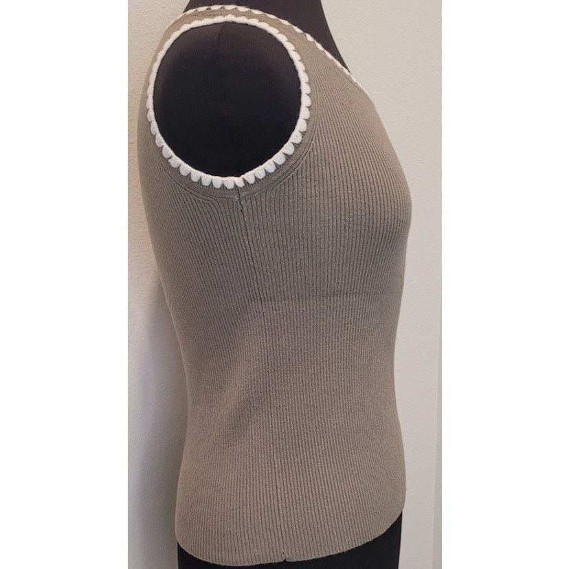 Scotch & Soda Knit Tank XS Breen Coastal Cottagecore