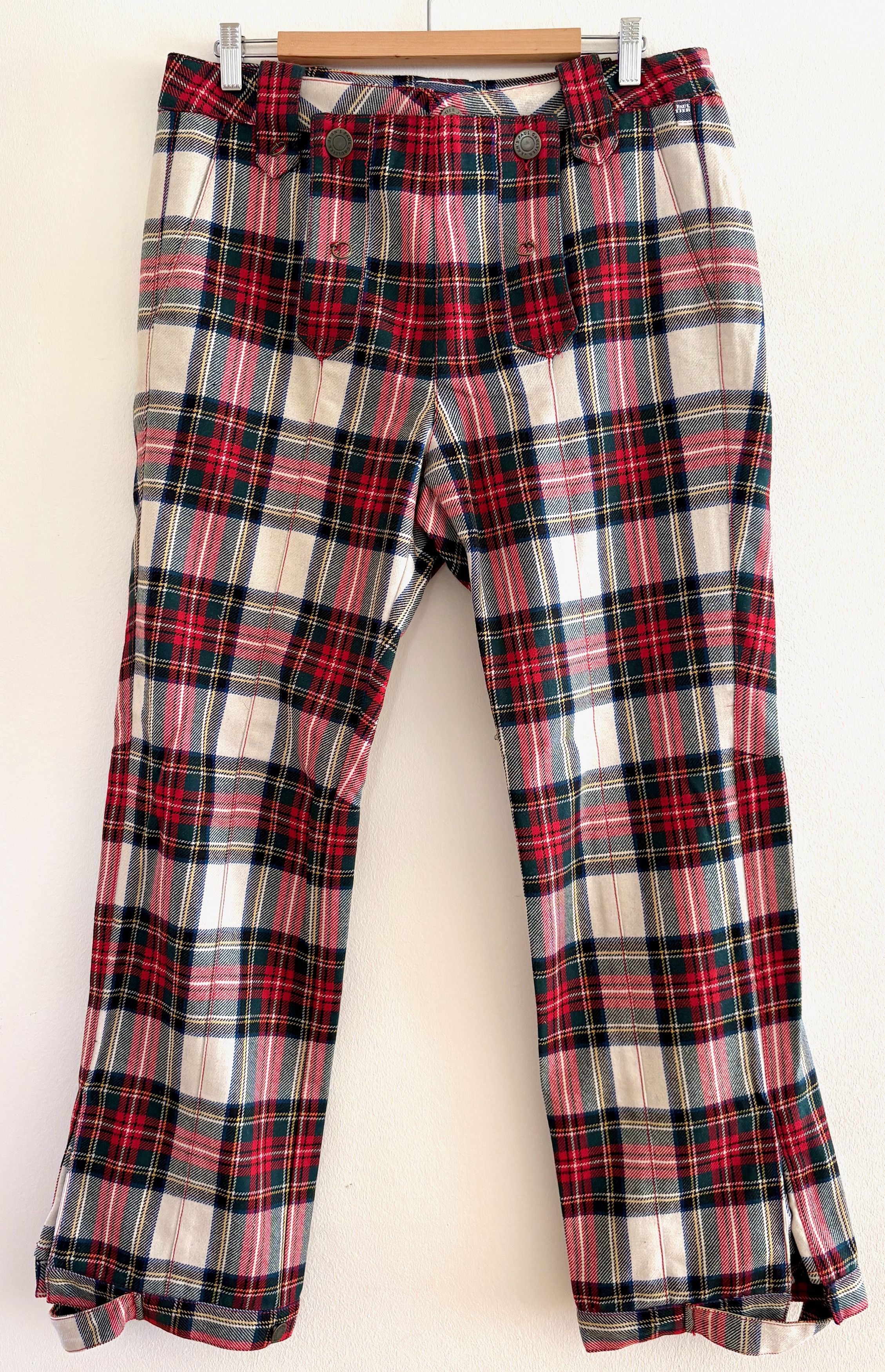 Jean Paul Gaultier Archival JEAN PAUL GAULTIER Tartan Sailor Pants – Unworn Size US 34 / EU 50 - 1 Thumbnail
