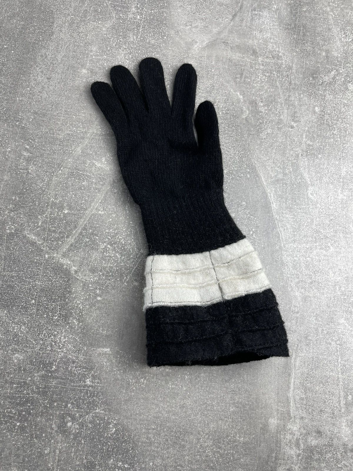 Other Save the Queen Luxury Italian Wool Blend Knit Gloves Black Size ONE SIZE - 5 Thumbnail