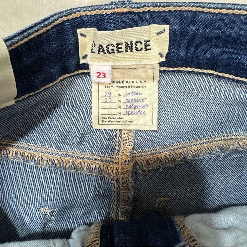 L'AGENCE NWT New $275 L'AGENCE Monique High Rise Skinny Jeans Size 2 Size 23" - 8 Thumbnail