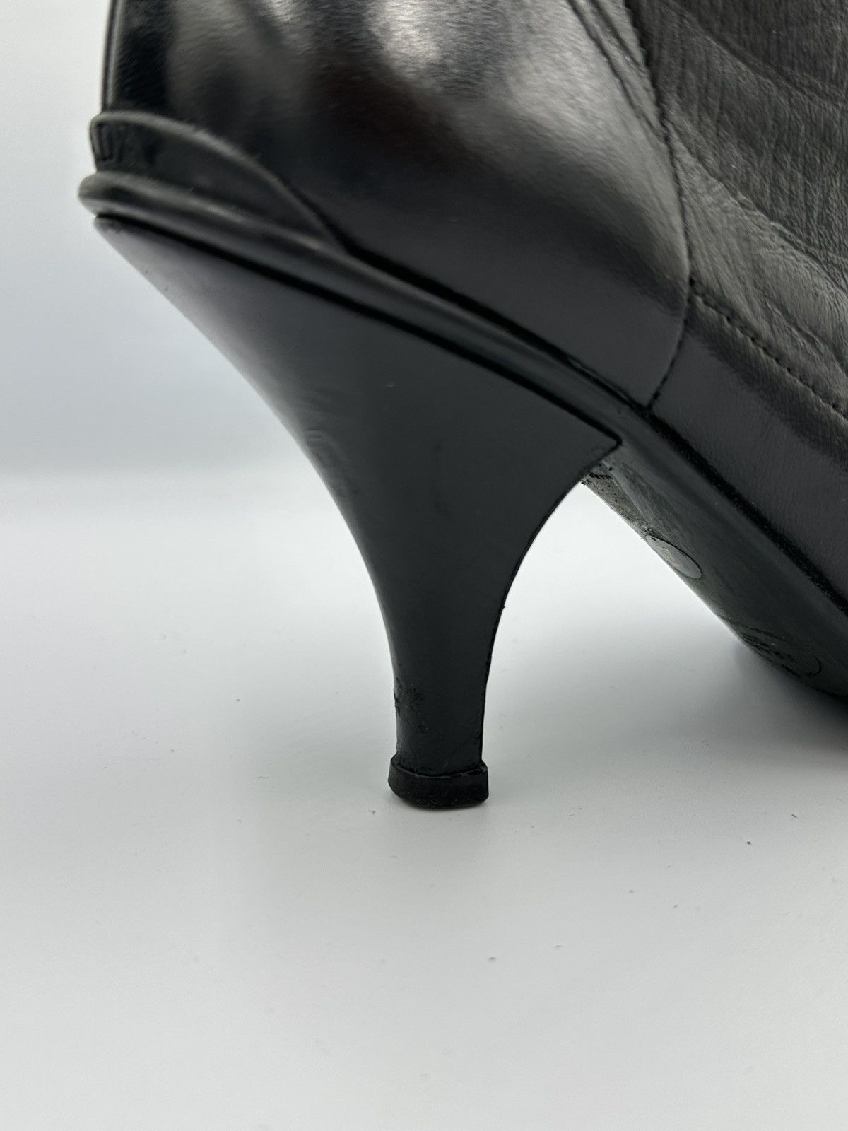 Prada Prada leather Boots with logo embroidery Size US 6 / IT 36 - 10 Thumbnail
