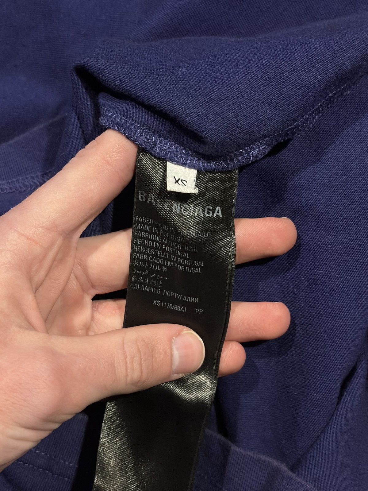 Balenciaga balenciaga campaign embroidered logo tshirt Size US M / EU 48-50 / 2 - 5 Thumbnail