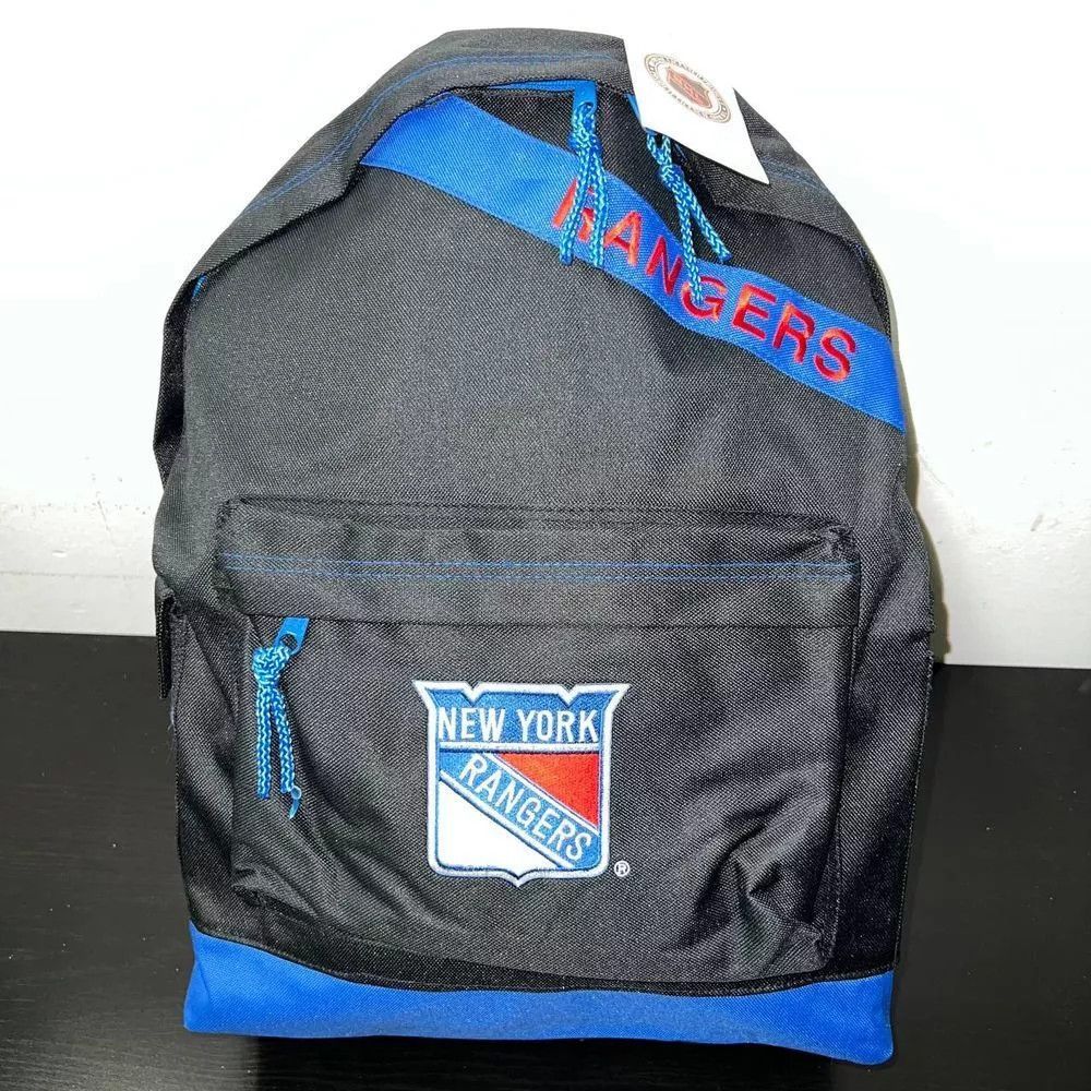 Vintage Vintage New York Rangers Backpack Bag NHL Nasco Embroidered Size ONE SIZE - 1 Thumbnail