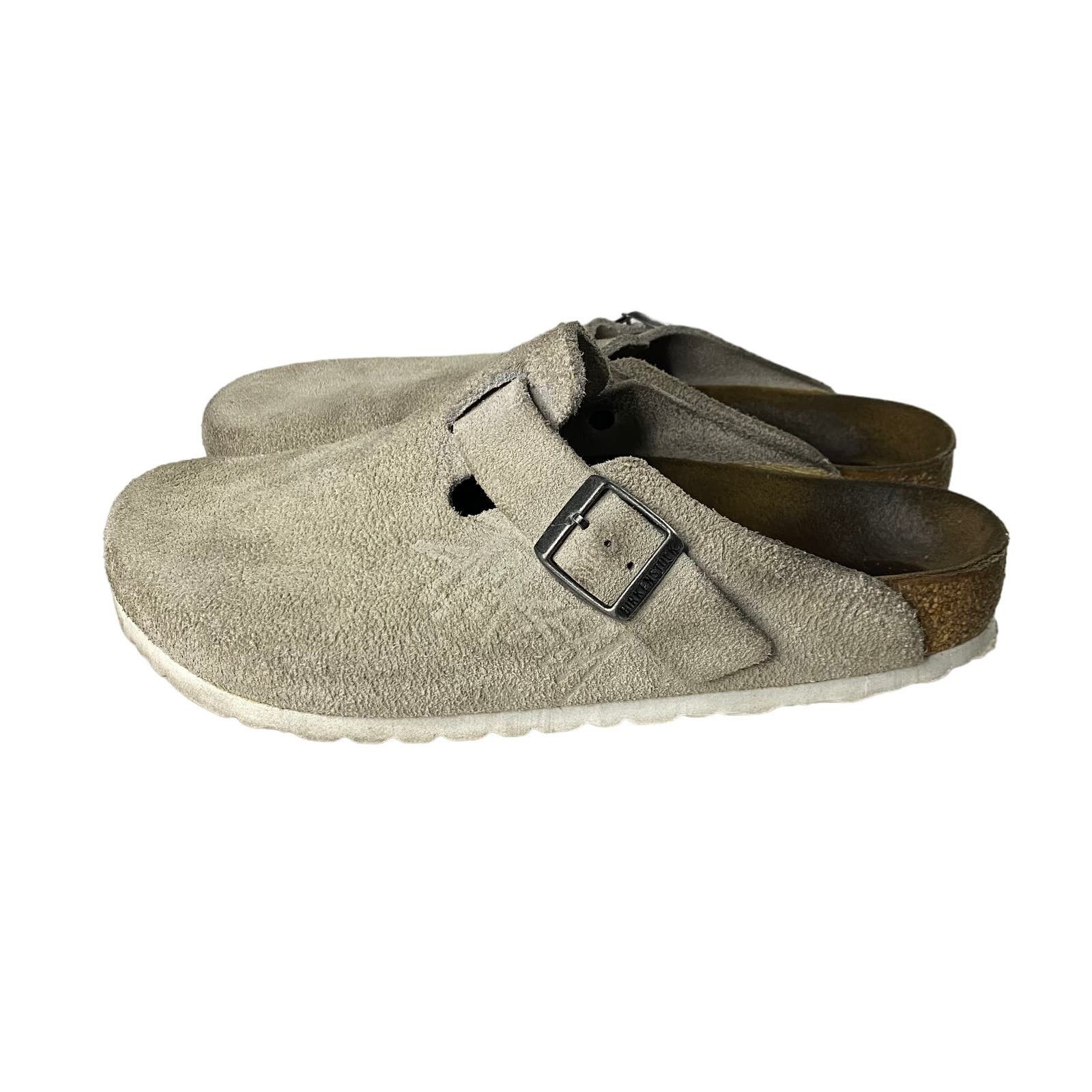 Stussy Stussy X Birkenstock Boston Mule Bone Sandals 41 (8-8.5