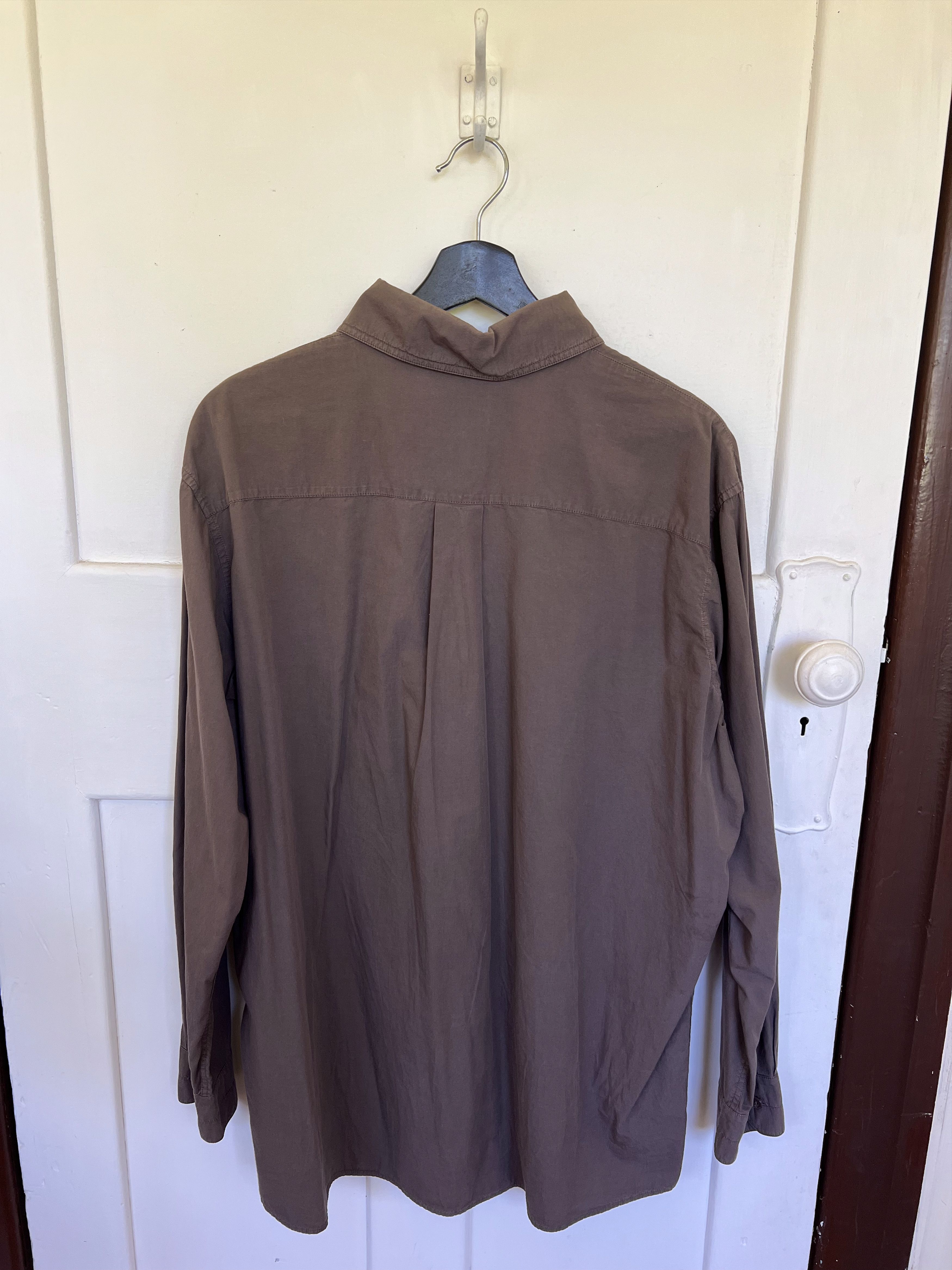 Lemaire Lemaire AW21 Ventile Chestnut Patch Pocket Shirt size 52/XL Size US XL / EU 56 / 4 - 3 Thumbnail