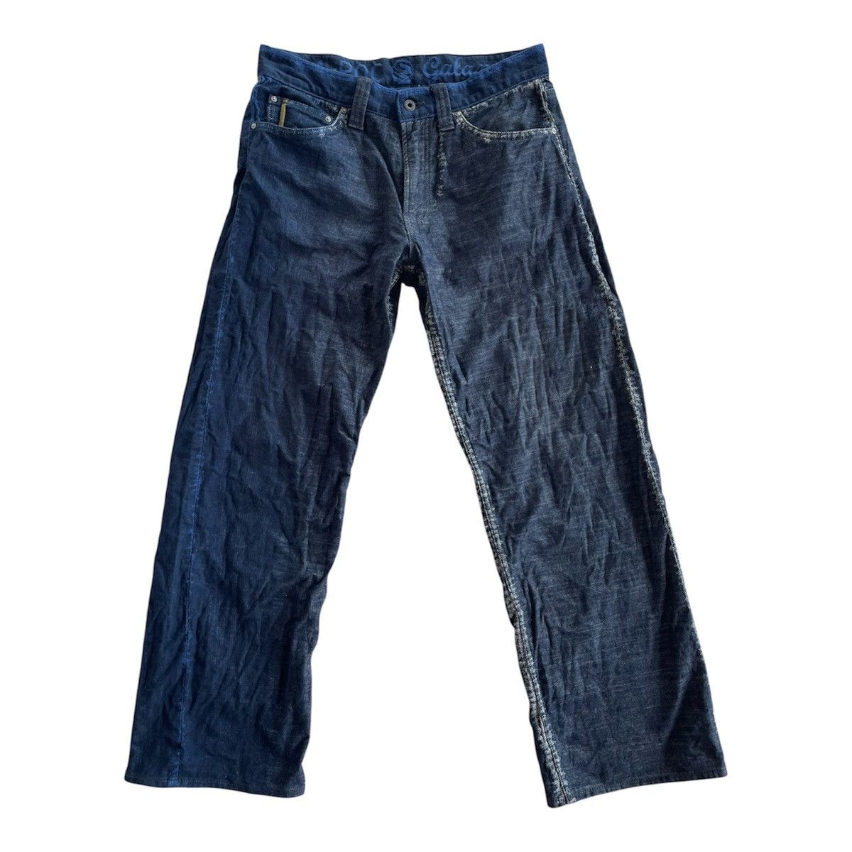 Issey Miyake Issey Miyake A-POC skeleton denim pants | Grailed