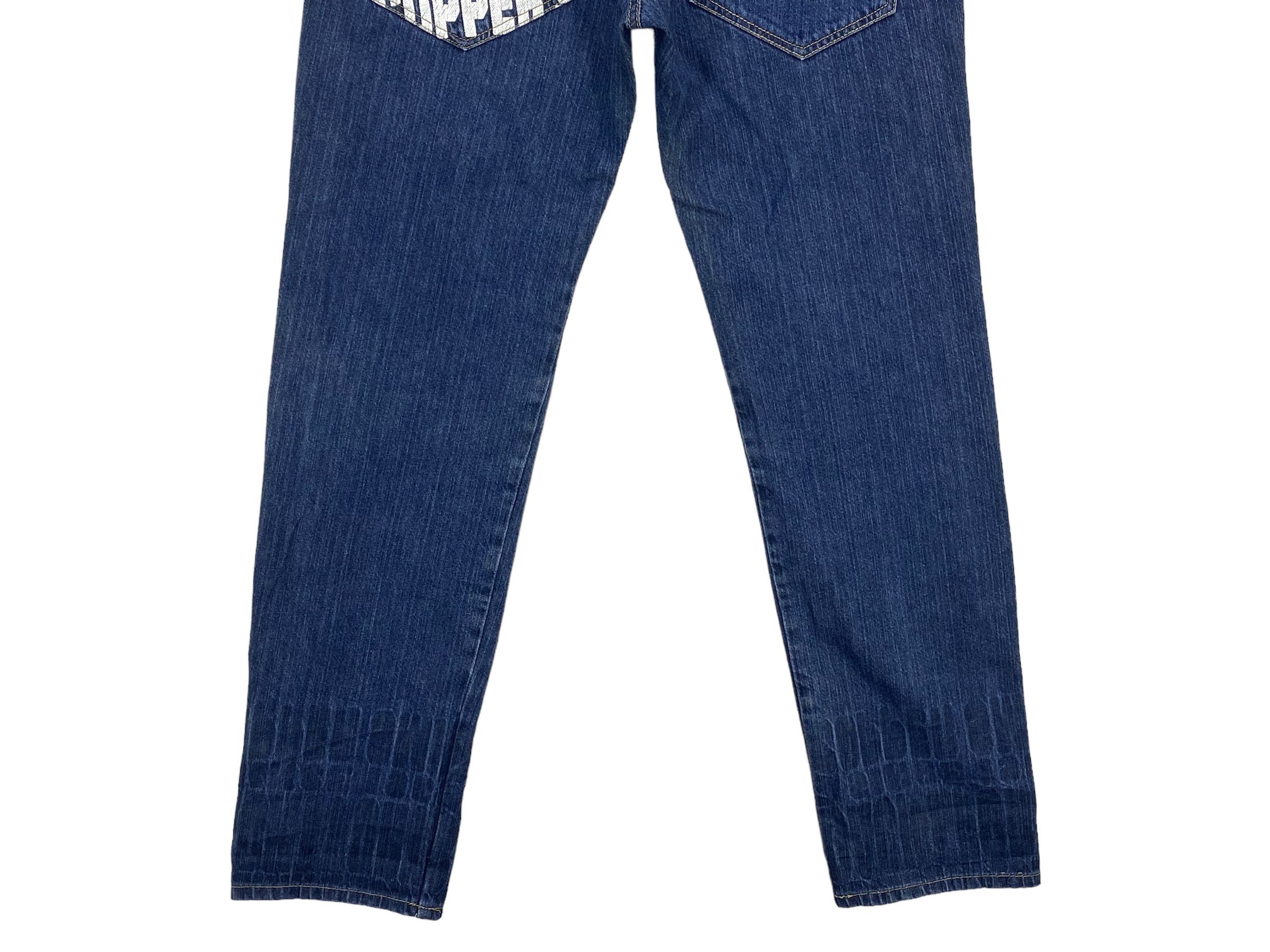 Japanese Brand Back & Forth Double Waist Denim Goth Punk Jeans Size US 29 - 6 Thumbnail