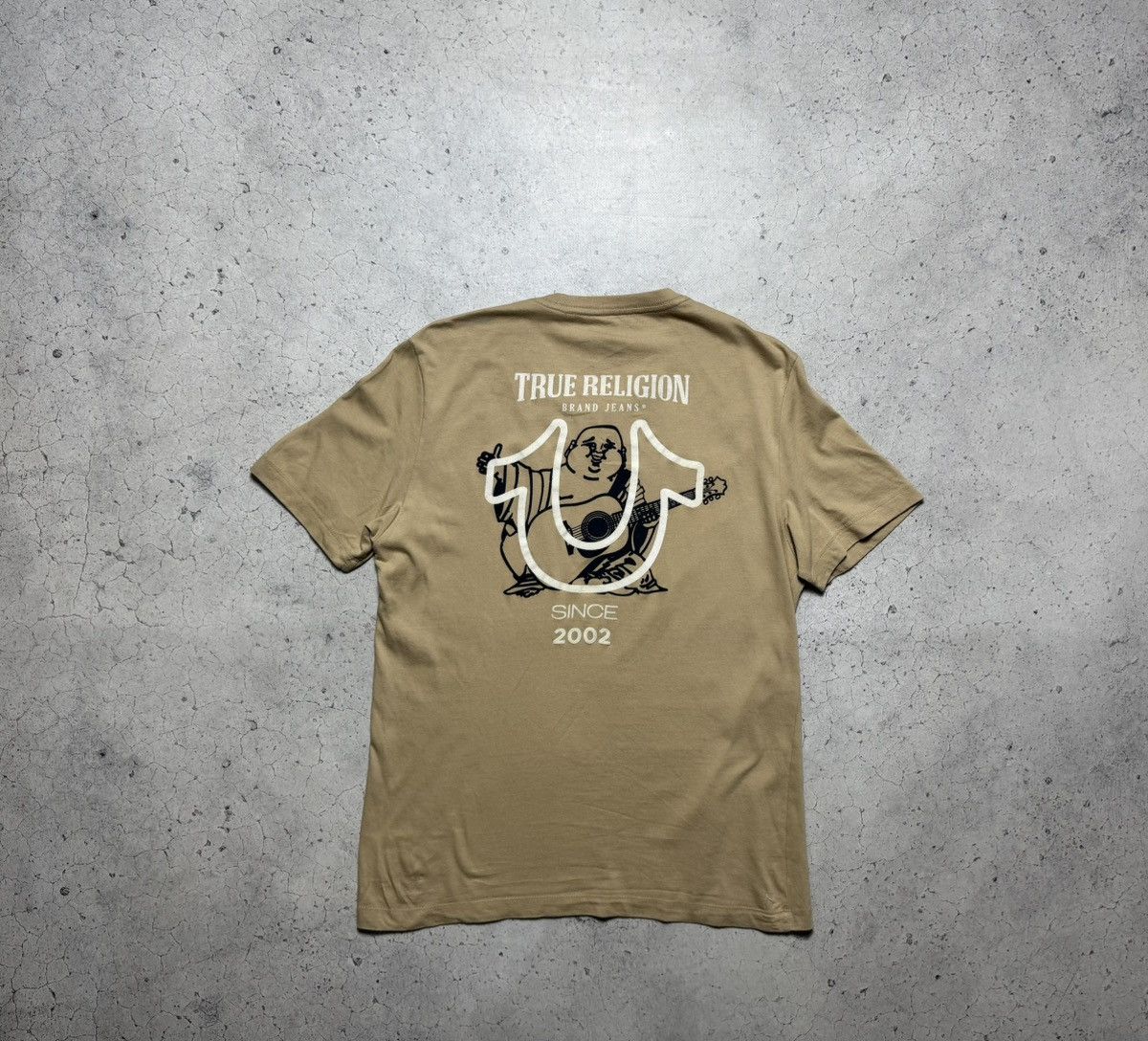 True Religion True Religion Buddha Big Logo T-Shirt Beige Size US L / EU 52-54 / 3 - 1 Thumbnail