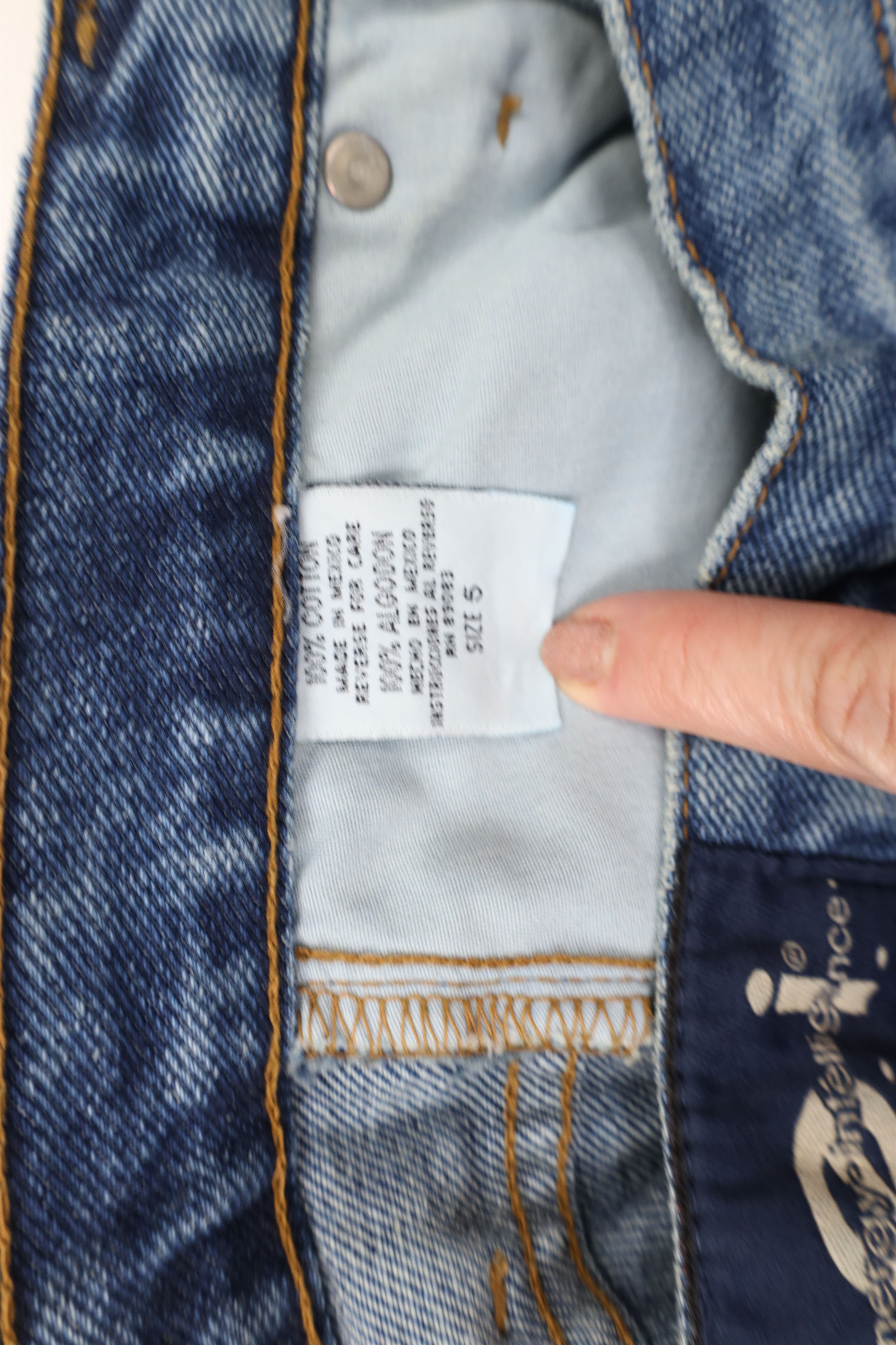 Vintage Vintage 90s Y2K Babydoll Flared Wide Leg Denim Jeans Blue Size 27" / US 4 / IT 40 - 10 Thumbnail