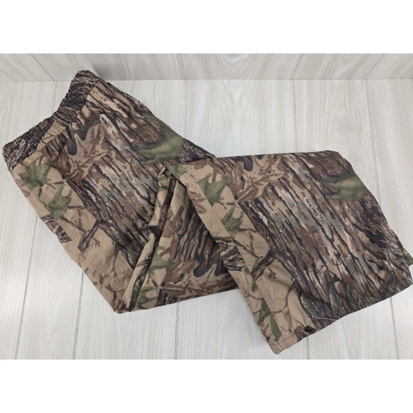 Walls VINTAGE Walls Water Pruf Camo Hunting Drawstring Pants Mens Large Regular 36-38 Realtree Size US 40 / EU 56 - 6 Thumbnail