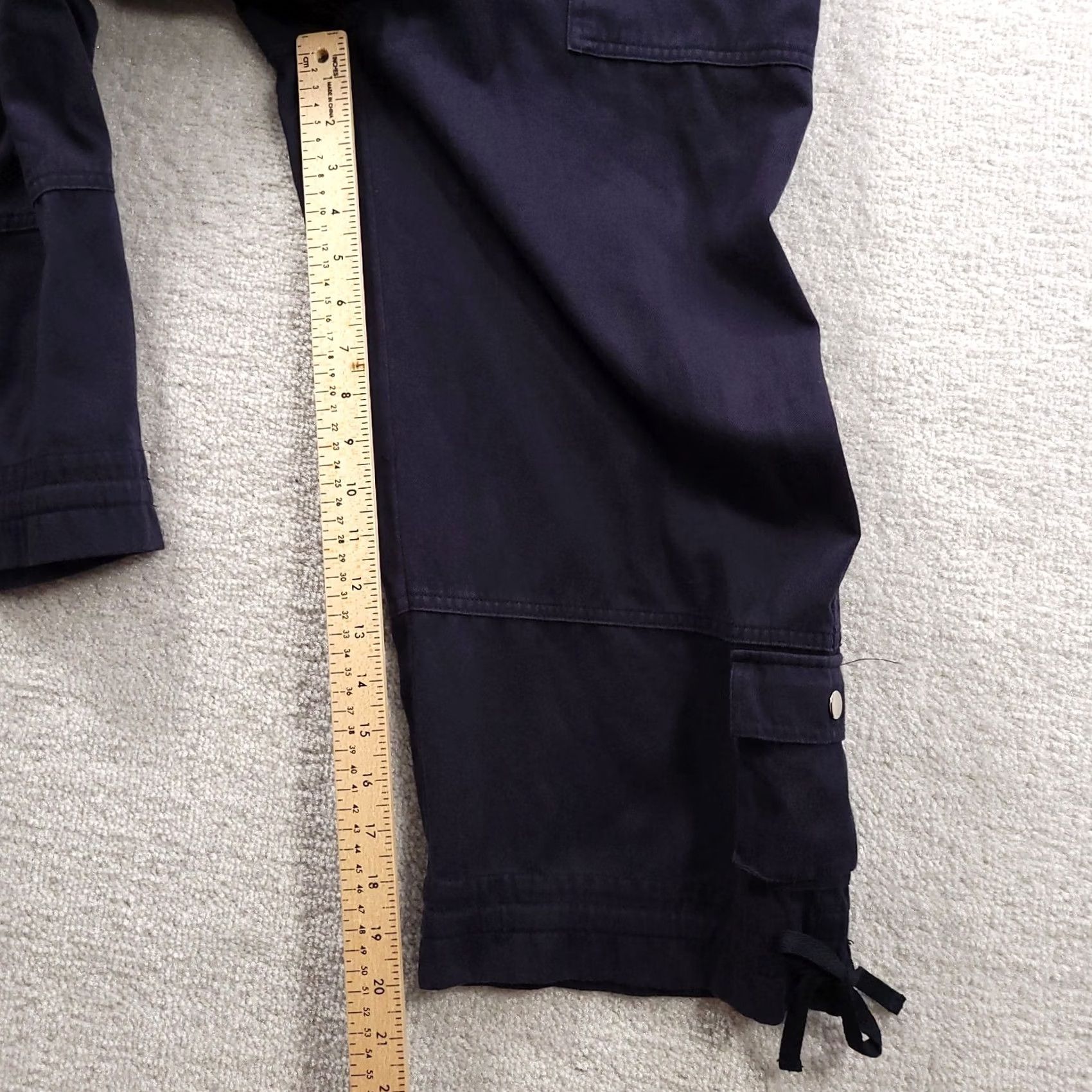 Vintage Studio Works Womens Blue Wide Leg Capri Pants Size 8 Size 30" / US 8 / IT 44 - 5 Thumbnail