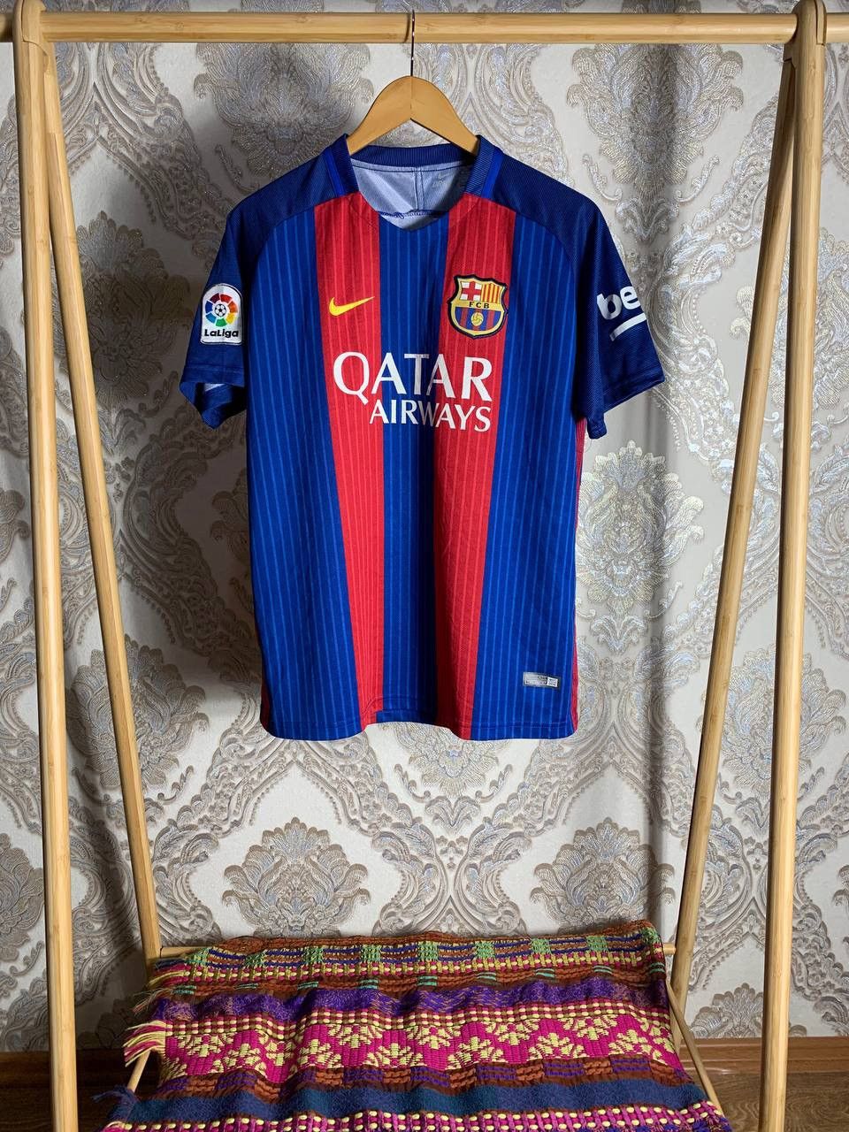 Nike × Vintage VERY RARE NIKE FC BARCELONA SPAIN SOCCER JERSEY BLOKECORE Size US XL / EU 56 / 4 - 2 Thumbnail