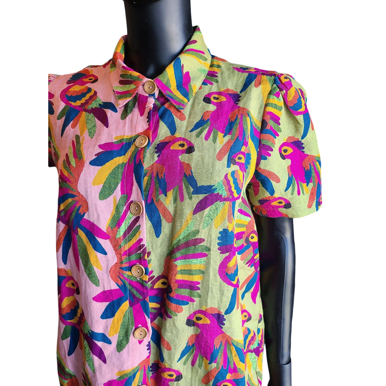 Farm Rio Farm Rio Anthropologie Printed Surf Shirt Size Medium Size M / US 6-8 / IT 42-44 - 6 Thumbnail